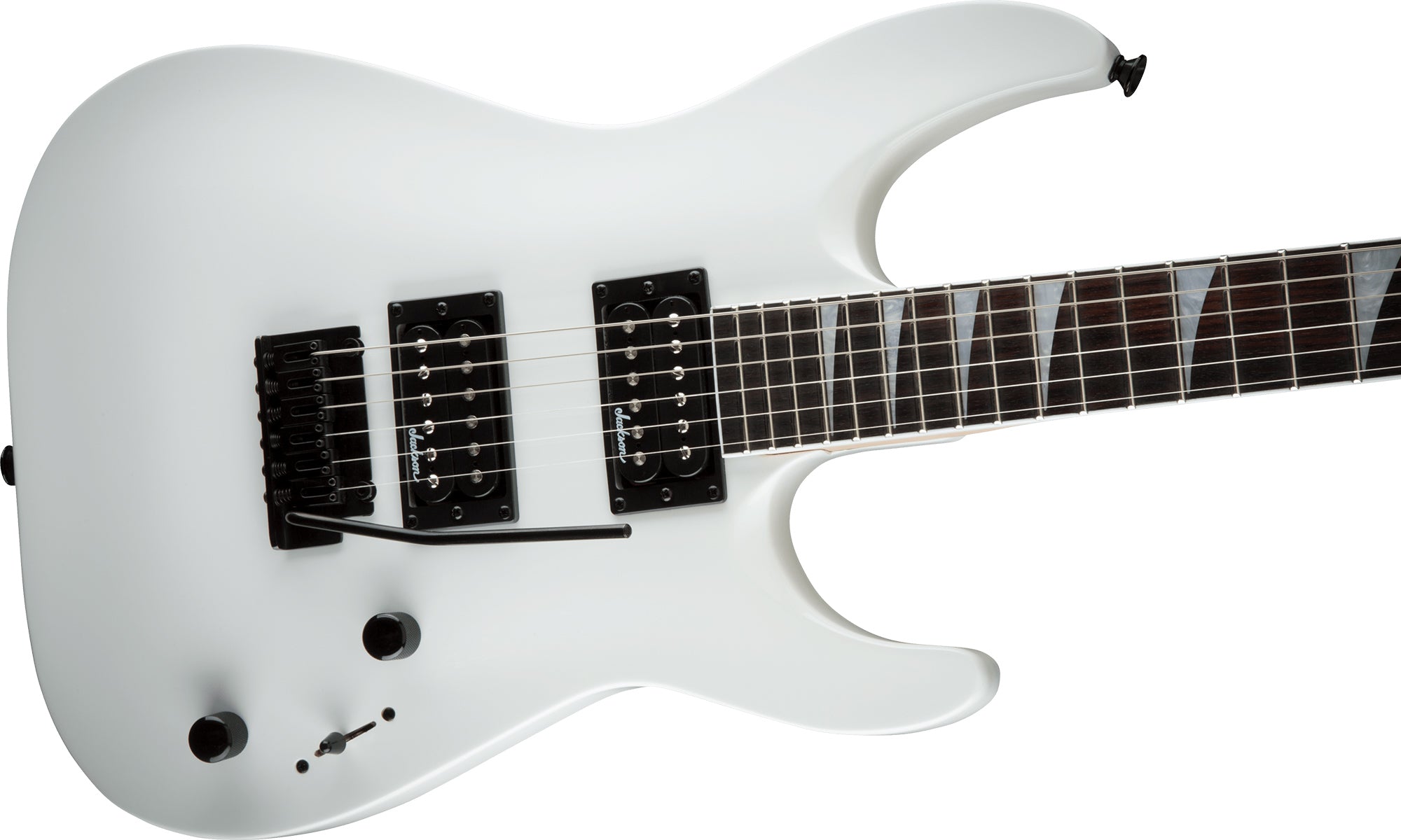 Jackson JS Series Dinky Arch Top JS22 DKA Electric Guitar - Snow White w/ Instrument Cable