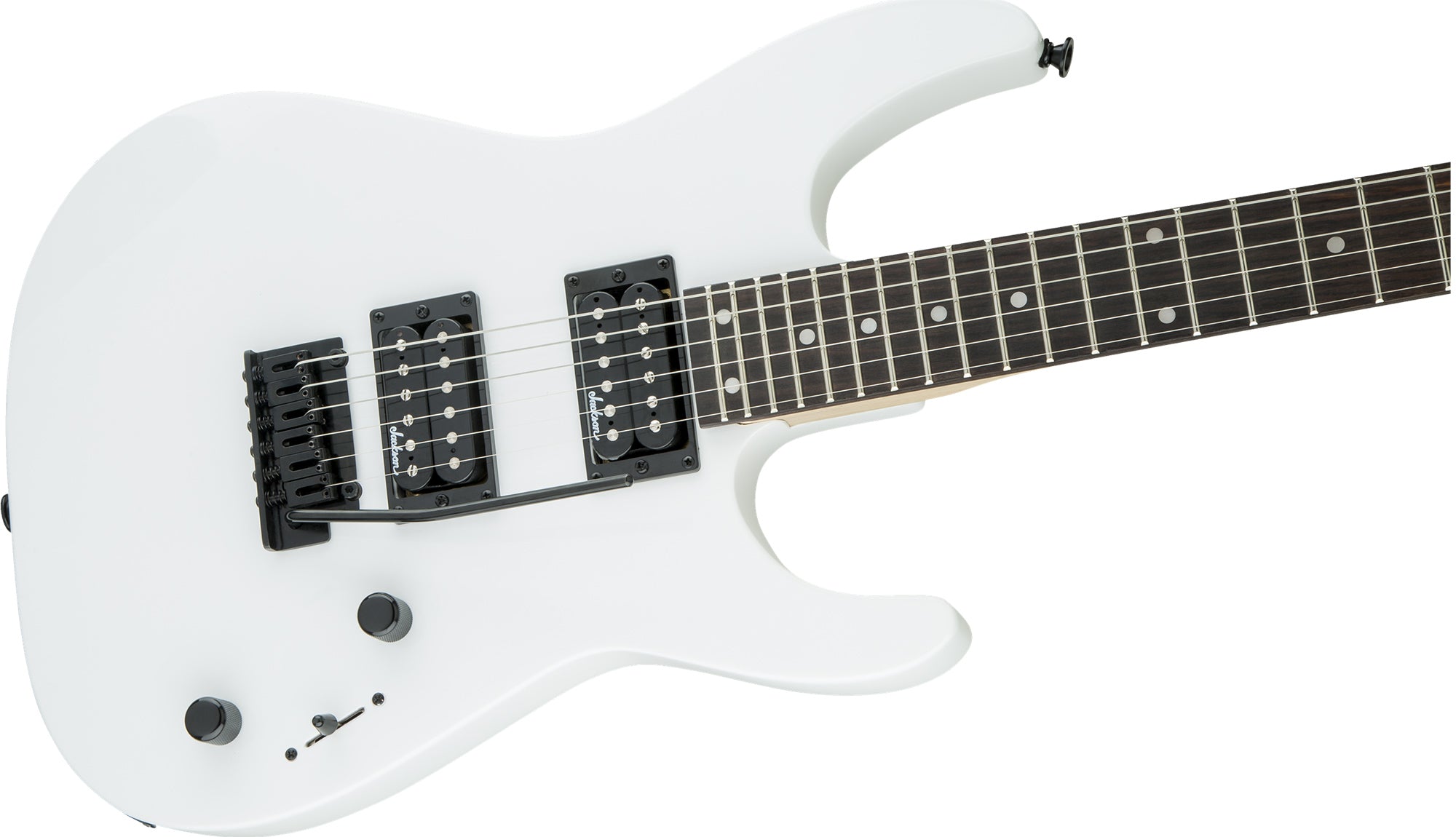 Jackson JS Series Dinky JS12 Electric Guitar - Snow White w/ Instrument Cable