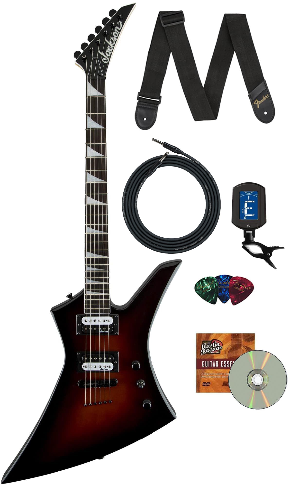 Jackson JS Series Kelly JS32T Electric Guitar HH - Viola Burst w/ Instrument Cable