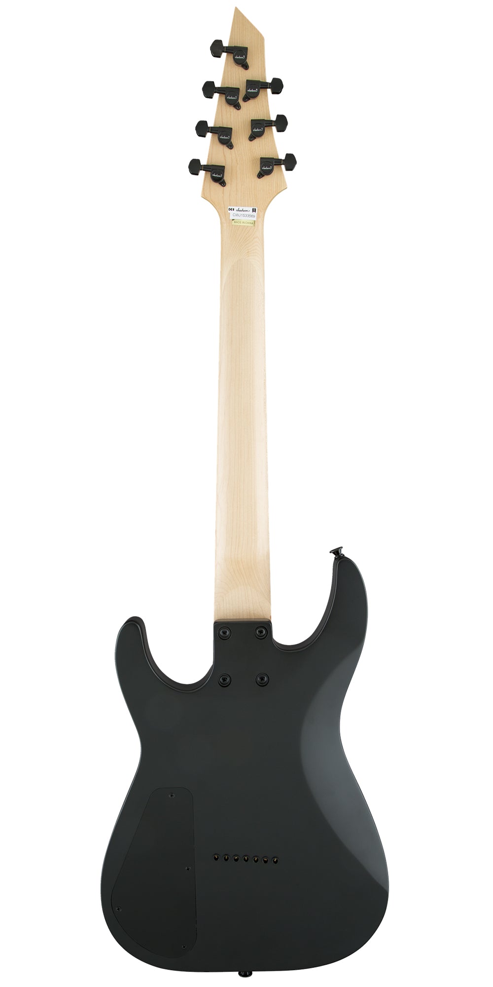 Jackson JS Series Dinky Arch Top JS22-7 DKA HT Electric Guitar - Satin Black w/ Instrument Cable