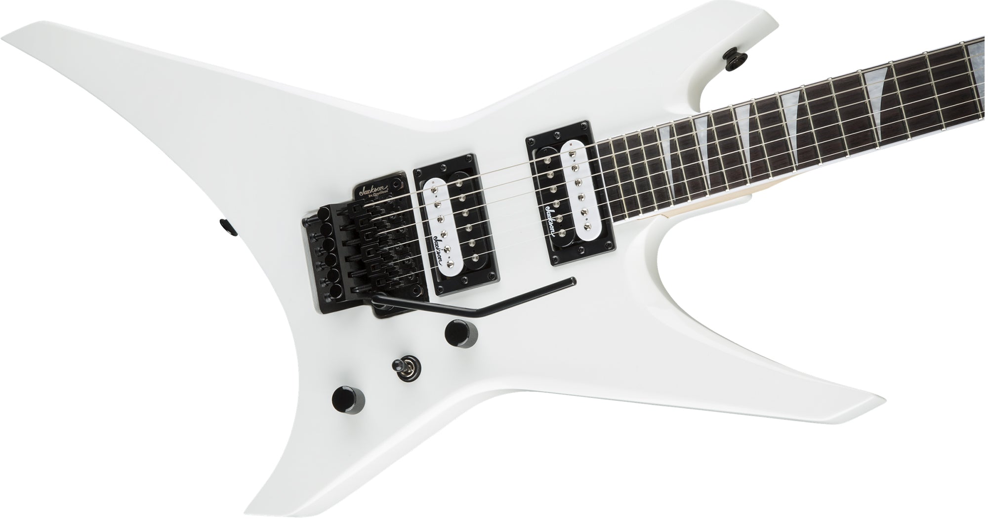Jackson JS Series Warrior JS32 Electric Guitar - Snow White w/ Instrument Cable