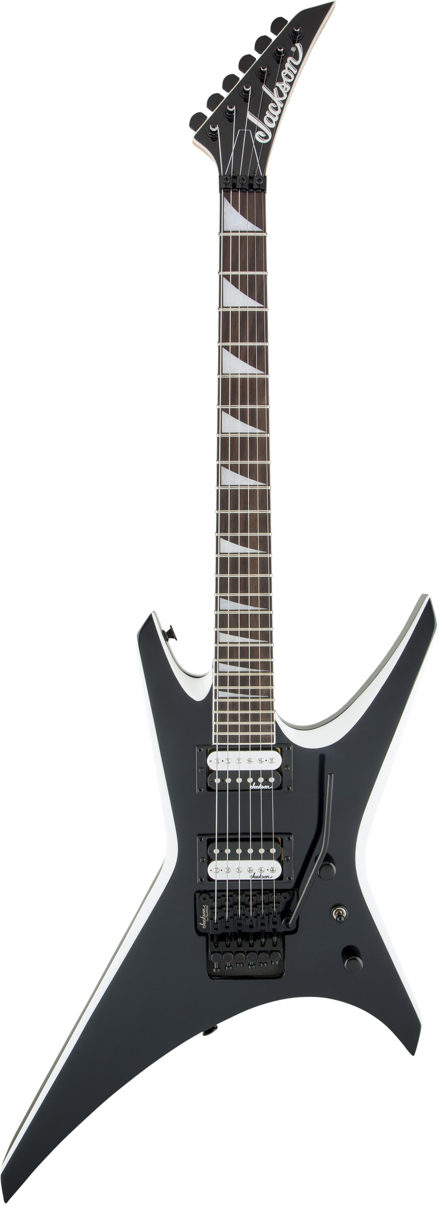 Jackson JS32 Warrior Electric Guitar - Black with White Bevels