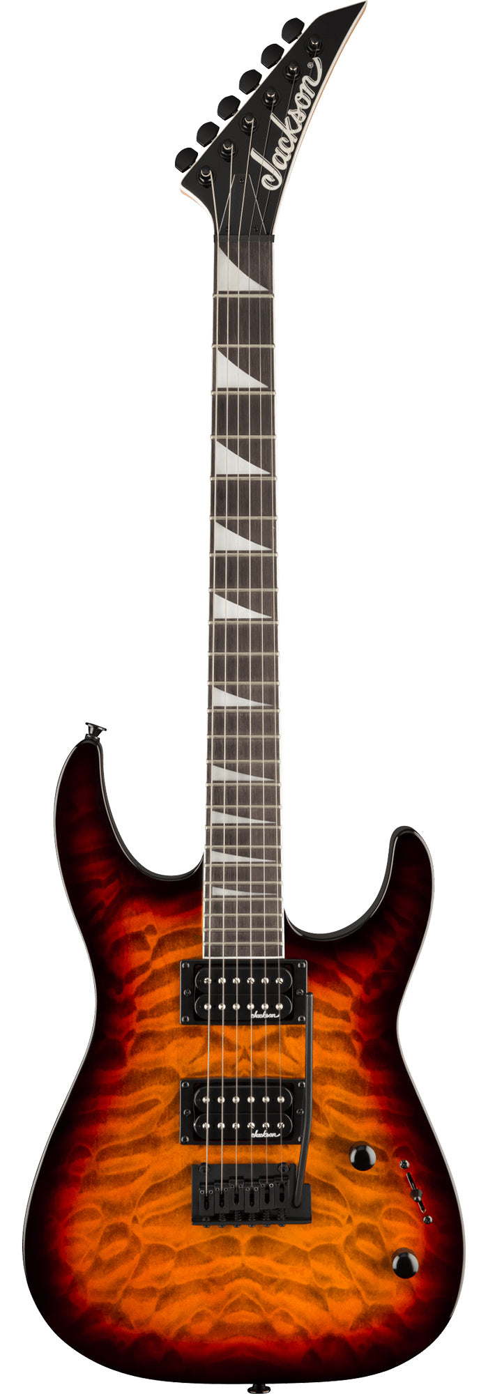 Jackson Dinky JS20 DKQ 2PT Electric Guitar - Transparent Tobacco Burst
