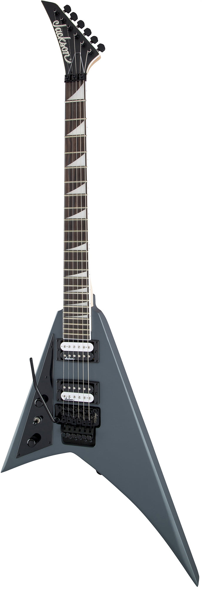 Jackson Rhoads JS32 Left-Handed Electric Guitar - Satin Gray w/ Instrument Cable