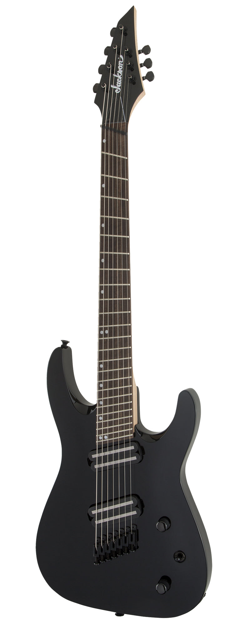 Jackson X Series Dinky Arch Top DKAF7 MS Electric Guitar - Gloss Black w/ Instrument Cable