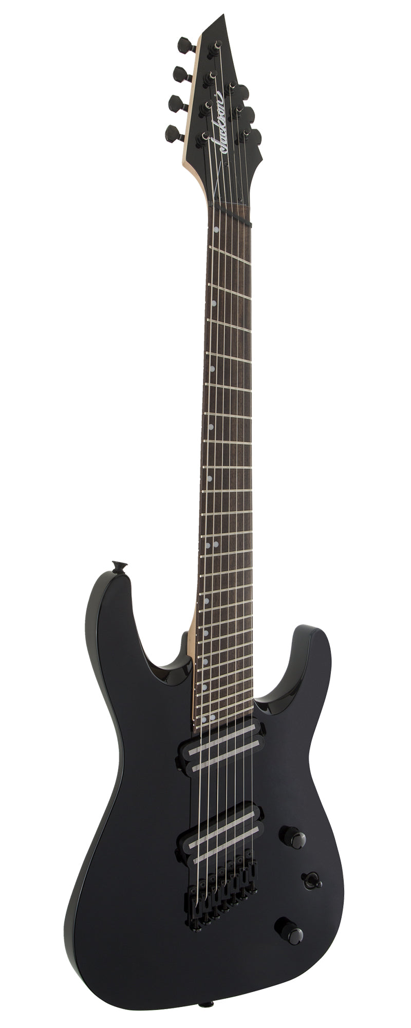 Jackson X Series Dinky Arch Top DKAF7 MS Electric Guitar - Gloss Black w/ Instrument Cable