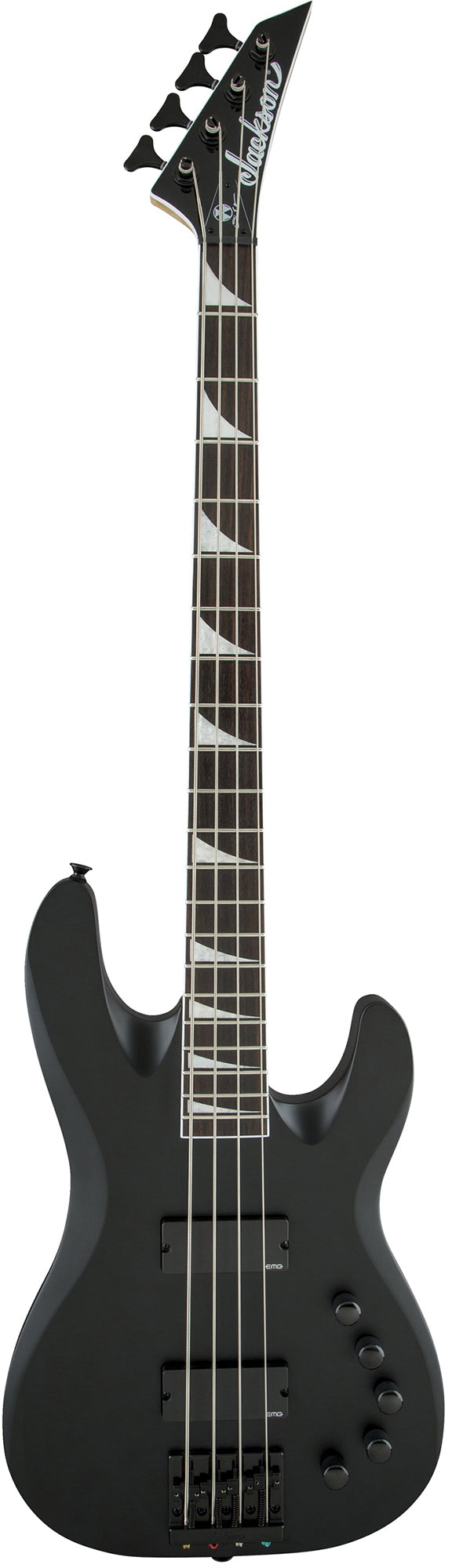 Jackson David Ellefson Concert Bass CBX IV Bass Guitar - Satin Black w/ Instrument Cable