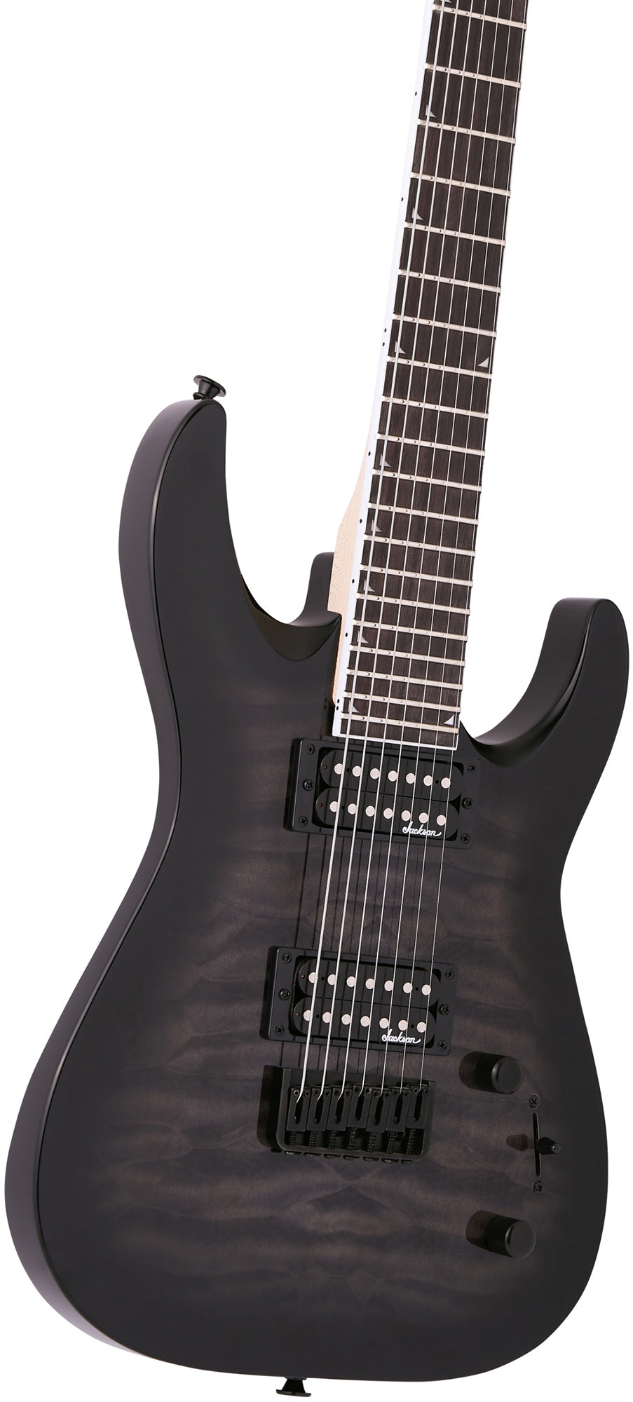 Jackson JS Series Dinky Arch Top JS22Q-7 DKA HT 7-String Electric Guitar - Transparent Black Burst