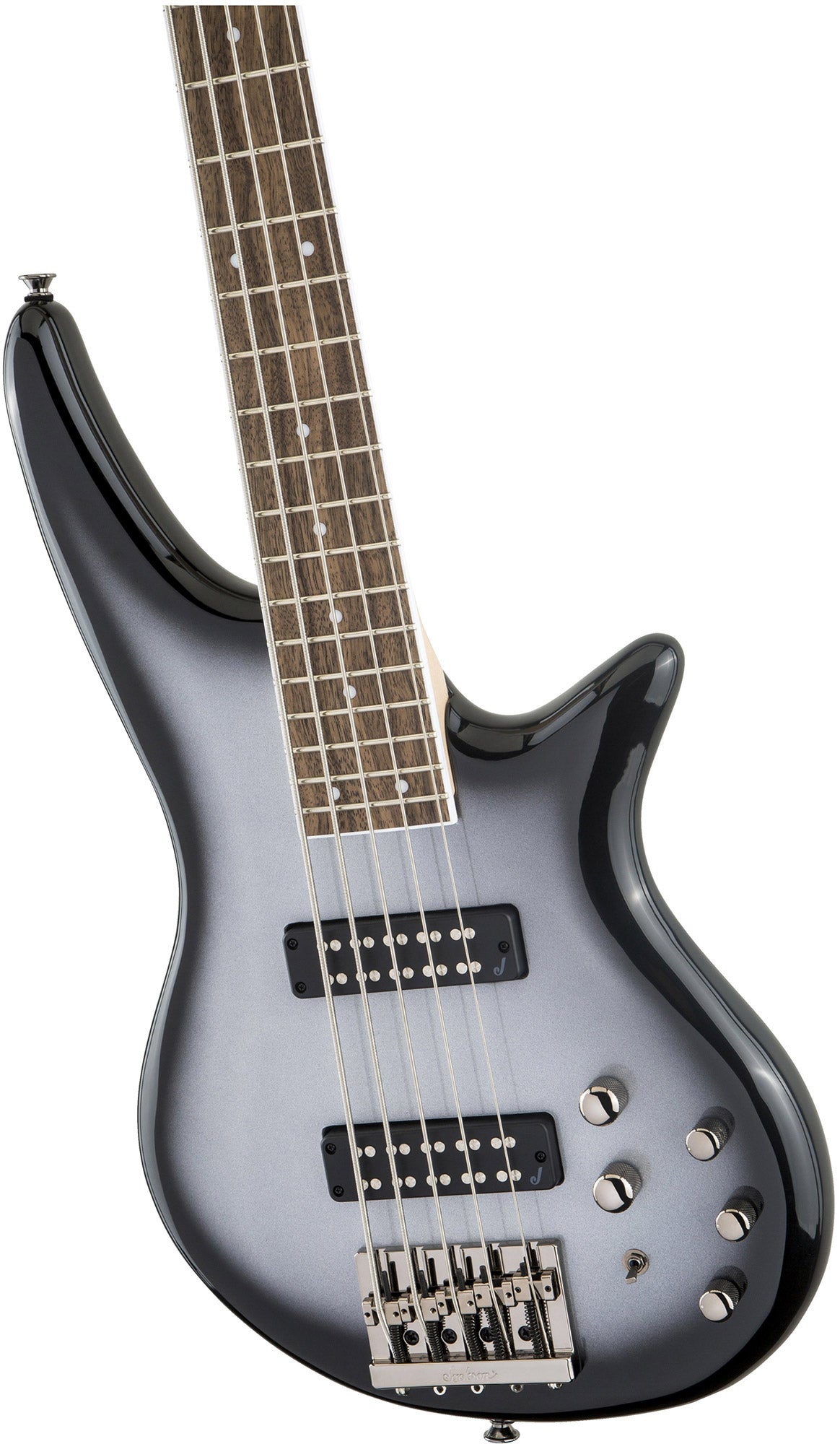 Jackson Spectra Bass JS3V Bass Guitar - Silverburst w/ Instrument Cable