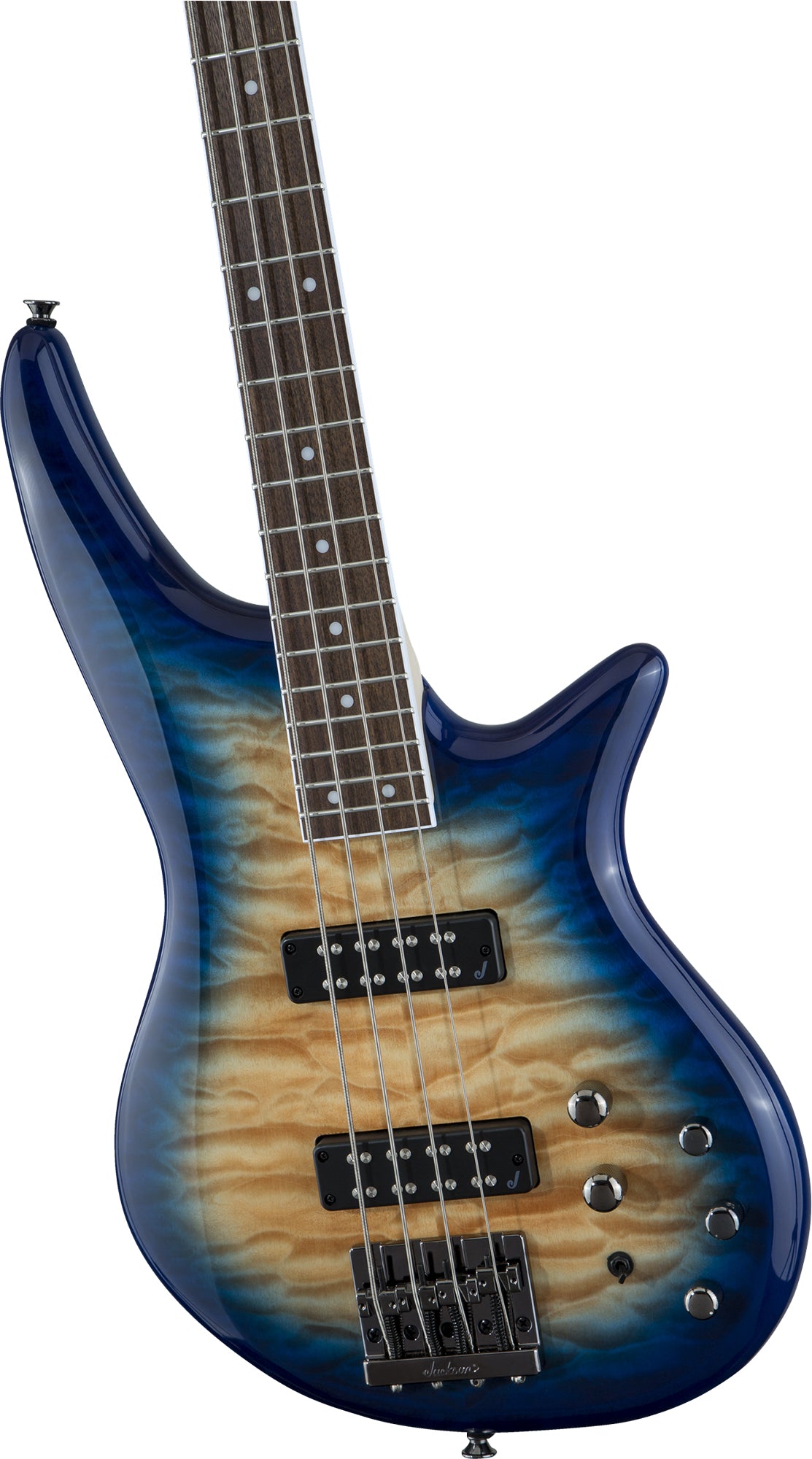 Jackson JS Series Spectra Bass JS3Q - Amber Blue Burst