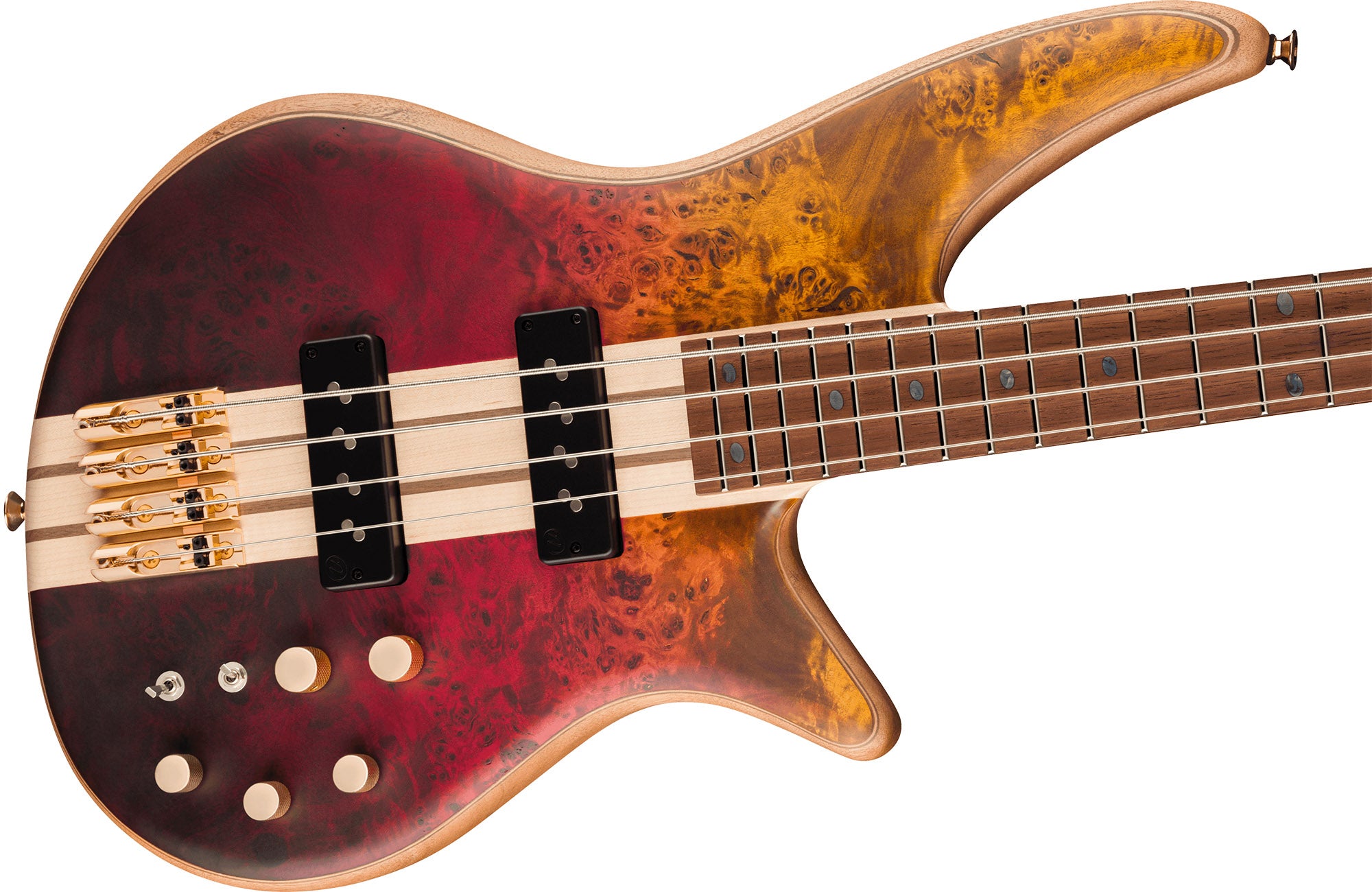 Jackson Pro Series Spectra Bass SBP IV Bass Guitar - Firestorm Fade