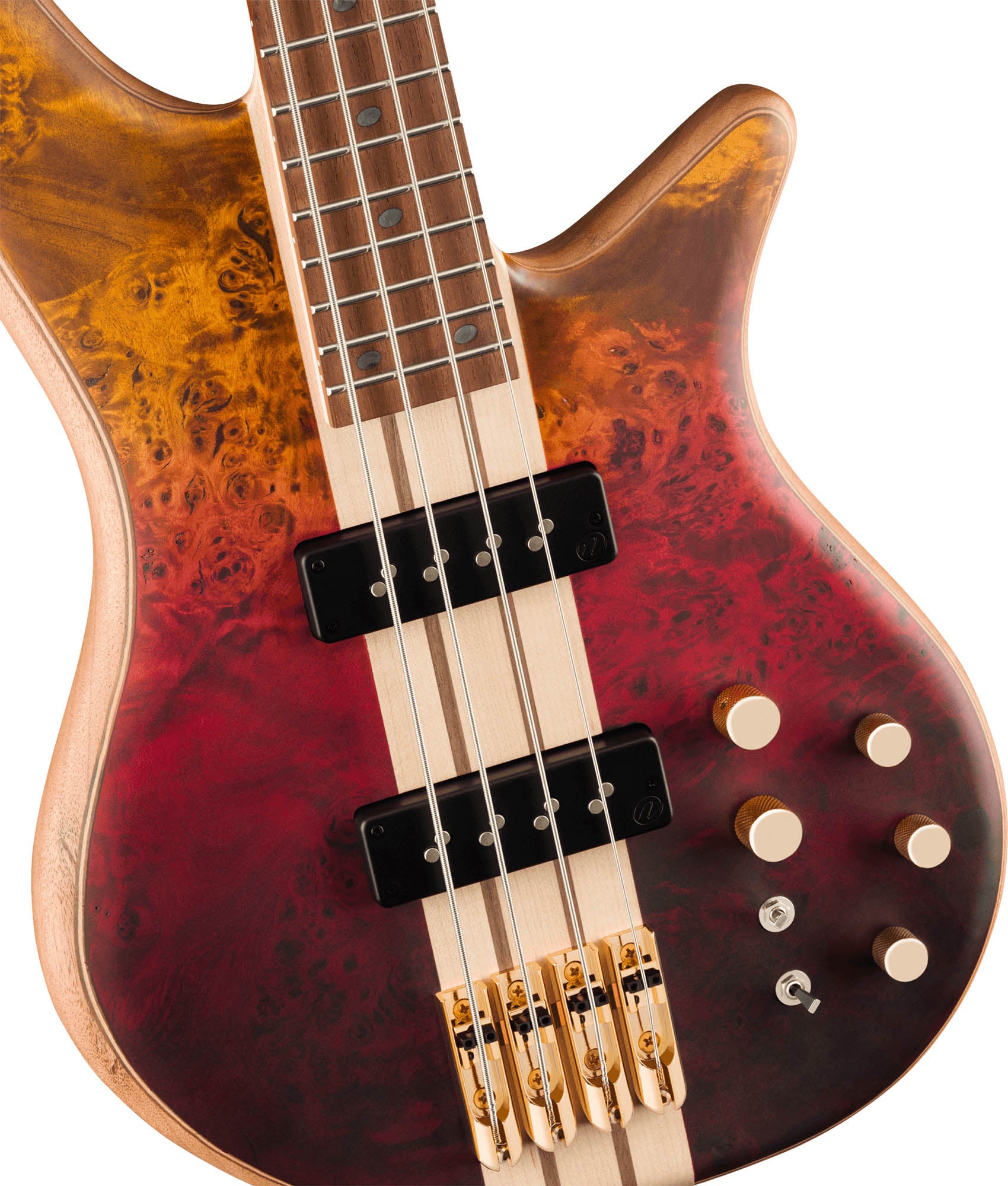 Jackson Pro Series Spectra Bass SBP IV Bass Guitar - Firestorm Fade w/ Instrument Cable
