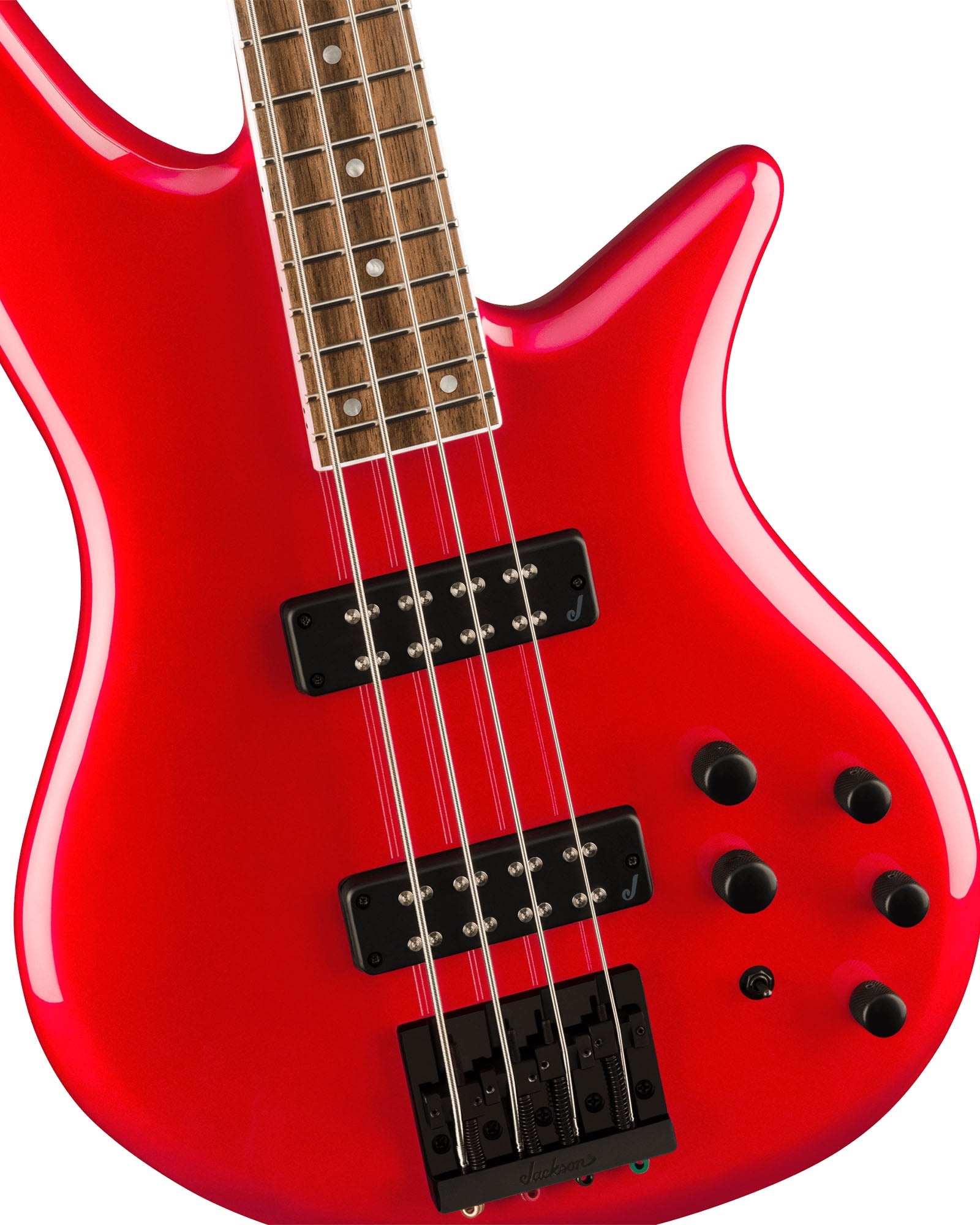 Jackson X Series Spectra Bass SBX IV - Candy Apple Red w/ Instrument Cable