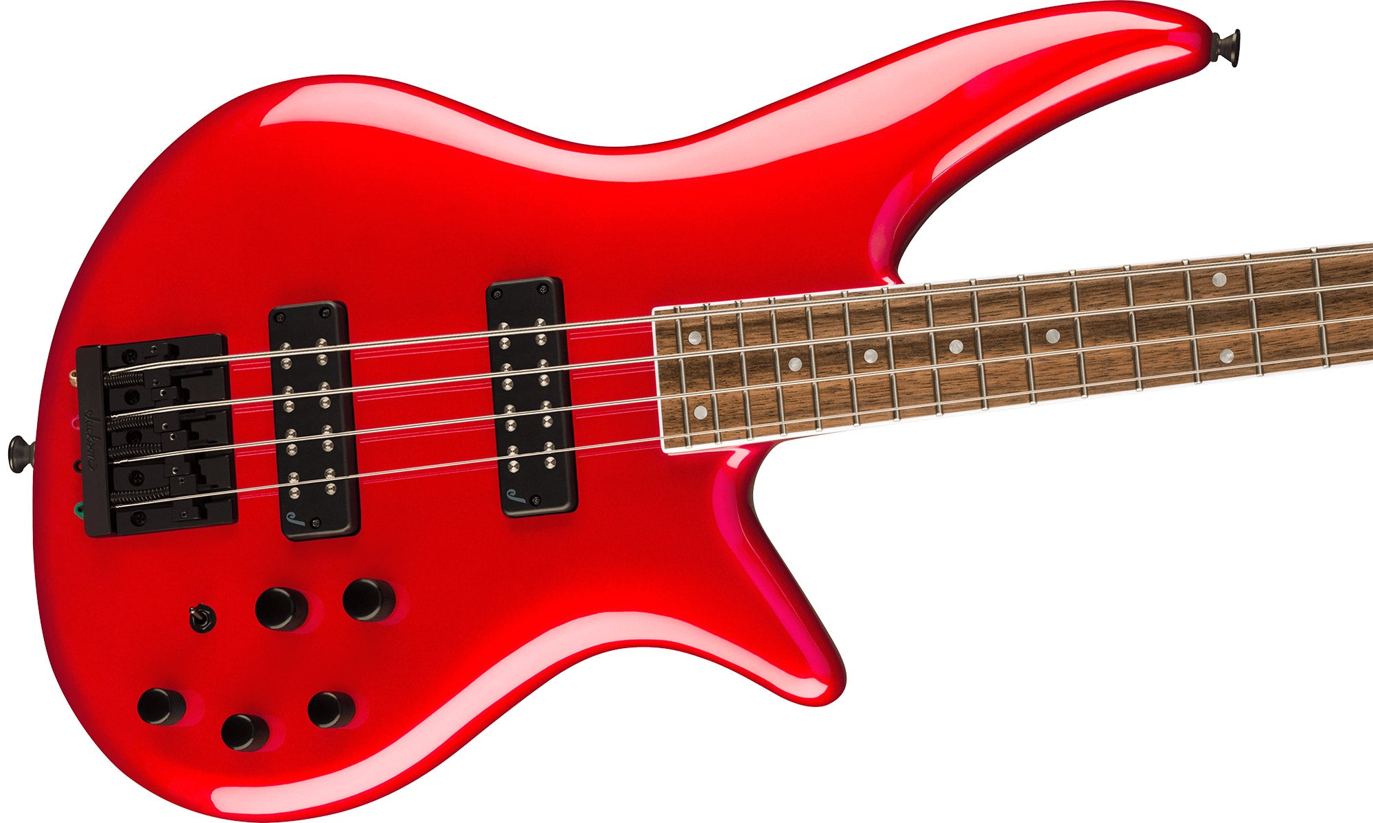 Jackson X Series Spectra Bass SBX IV - Candy Apple Red w/ Instrument Cable