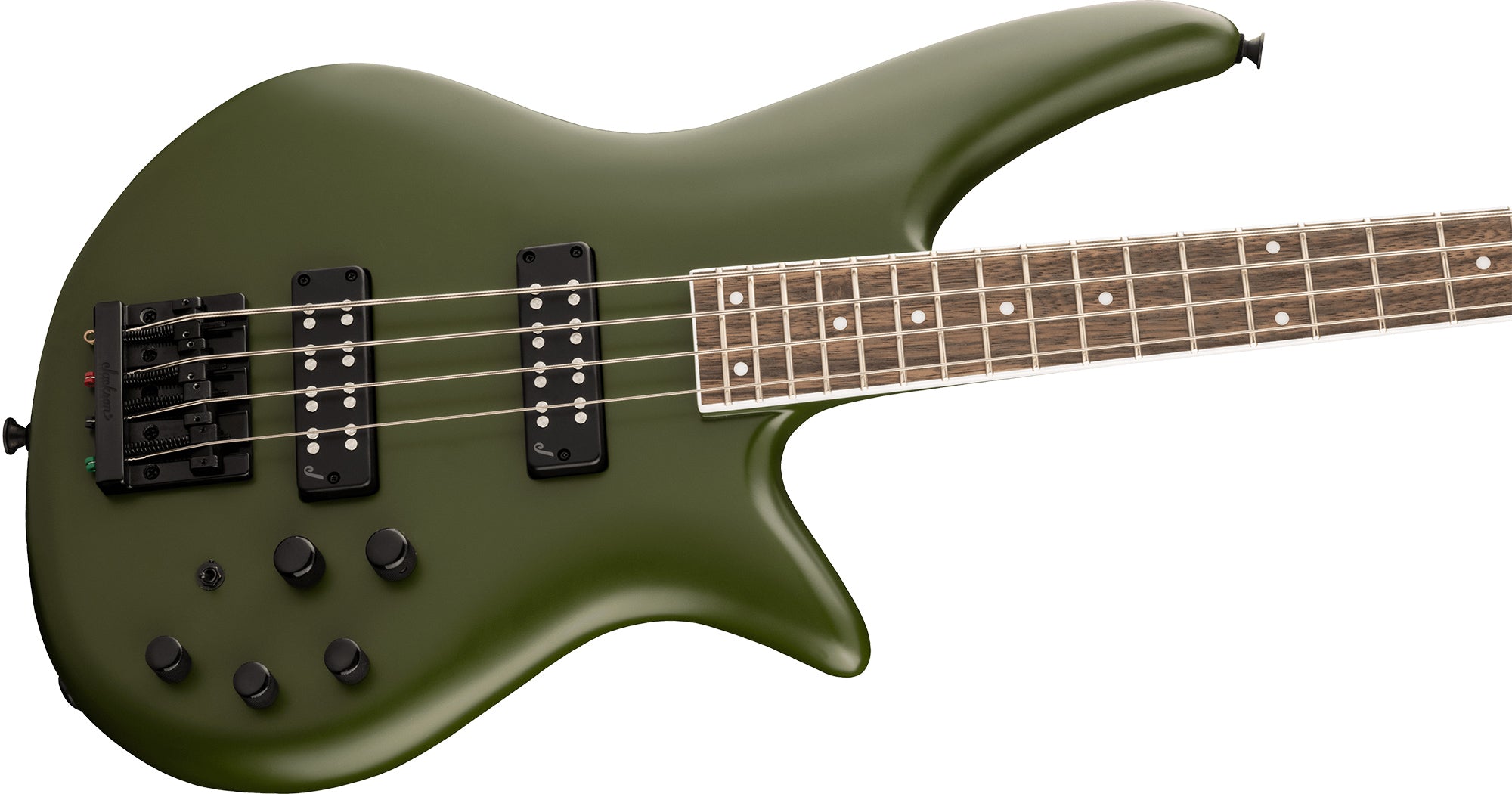 Jackson X Series Spectra Bass SBX IV Bass Guitar - Matte Army Drab w/ Instrument Cable