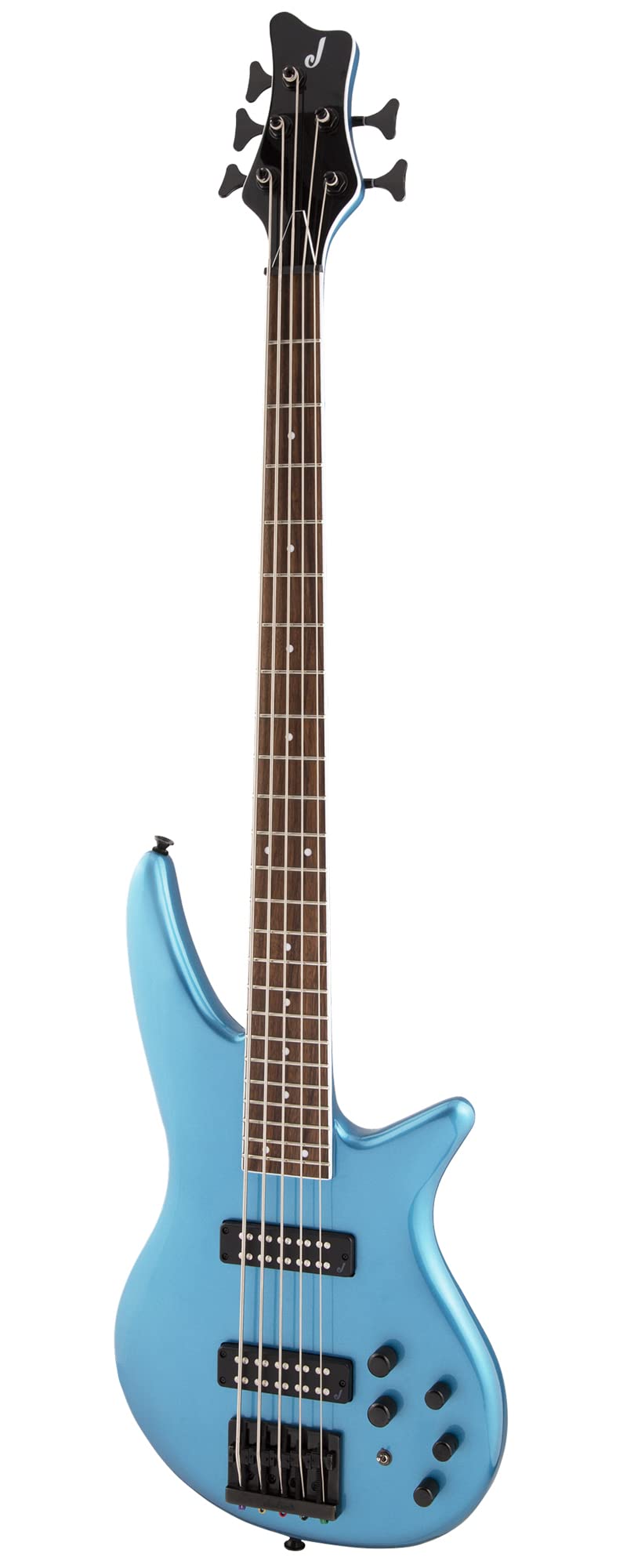 Jackson X Series Spectra Bass SBX V Bass Guitar - Electric Blue w/ Instrument Cable