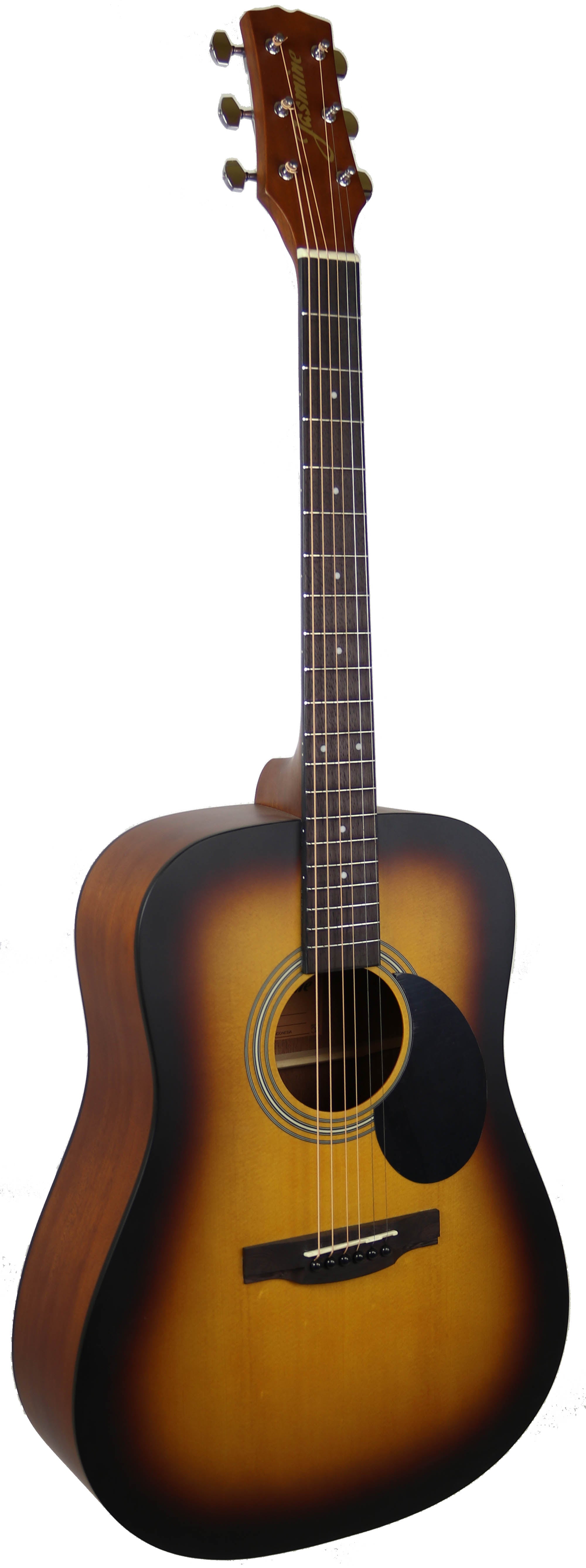 Jasmine S35 Dreadnought Acoustic Guitar - Matte Sunburst w/ Gig Bag