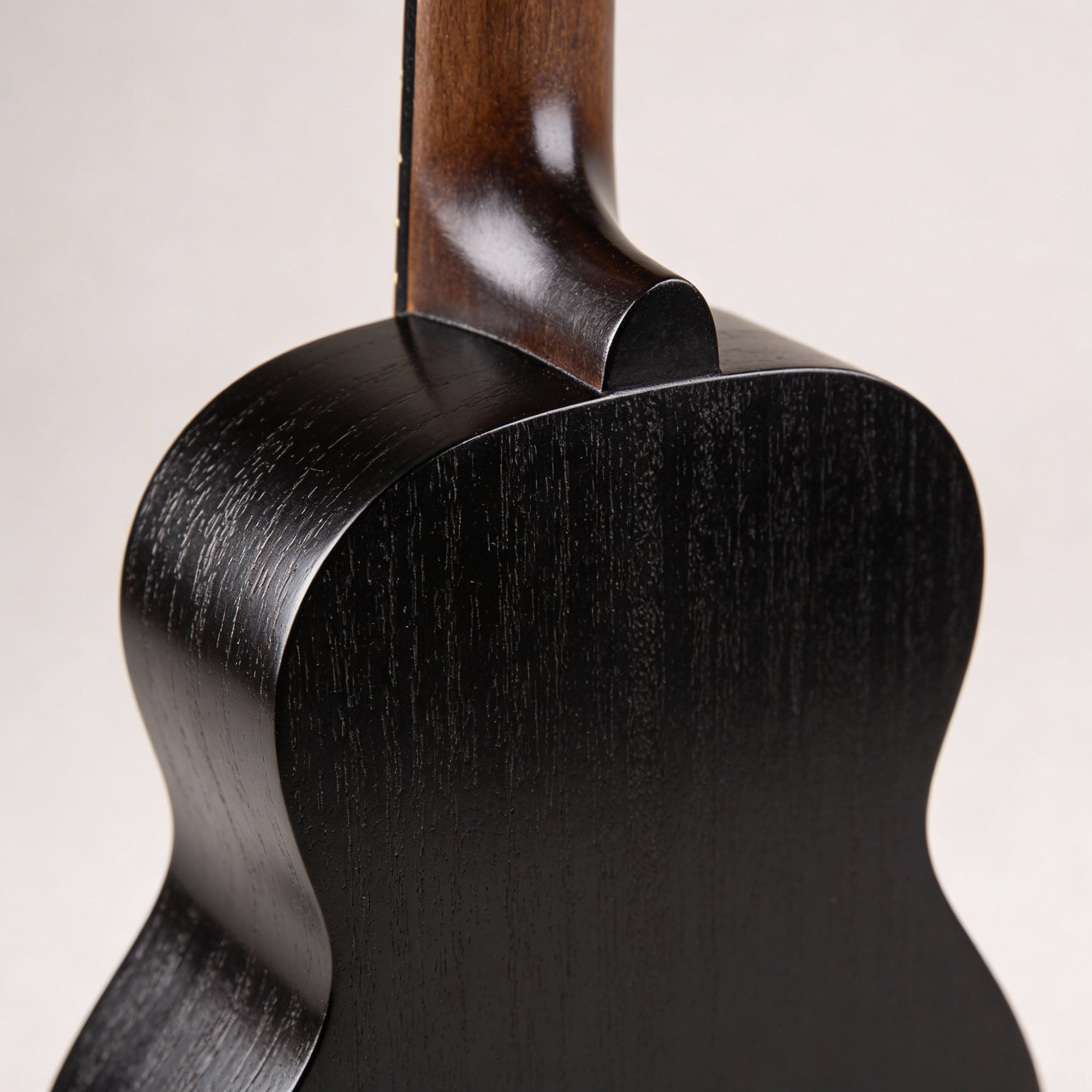 Kala KA-15S-BLK Satin Mahogany Soprano Ukulele - Black w/ Gig Bag