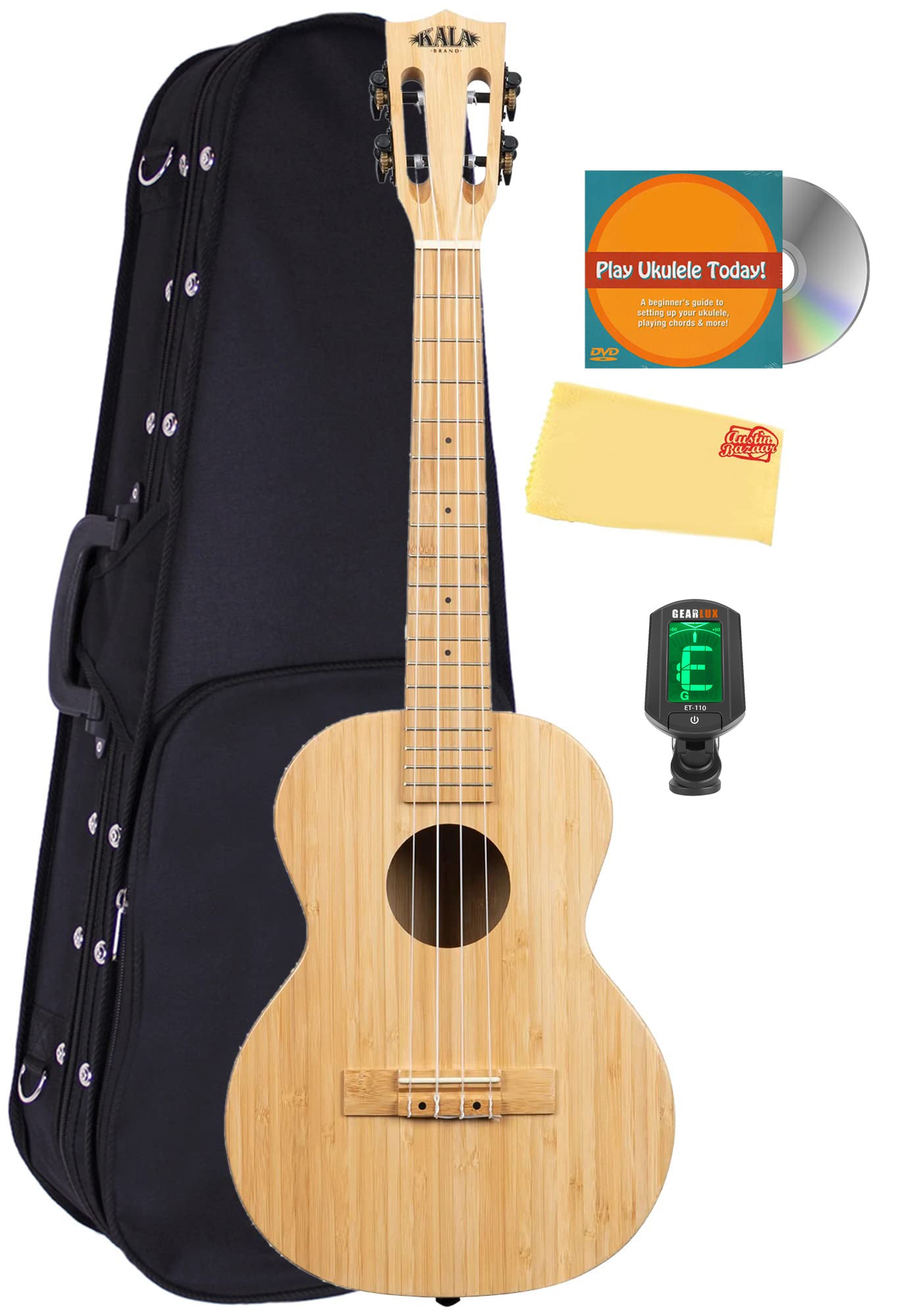 Kala KA-BMB-T Bamboo Tenor Ukulele w/ Hard Case