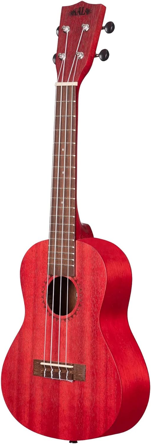 Kala MRT-RED-C Modern Meranti Concert Ukulele - Adobe Red w/ Hard Case