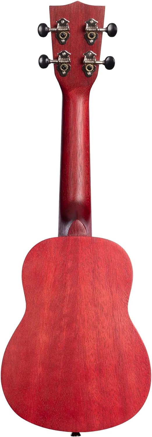Kala MRT-RED-S Modern Meranti Ukulele - Adobe Red Soprano w/ Hard Case