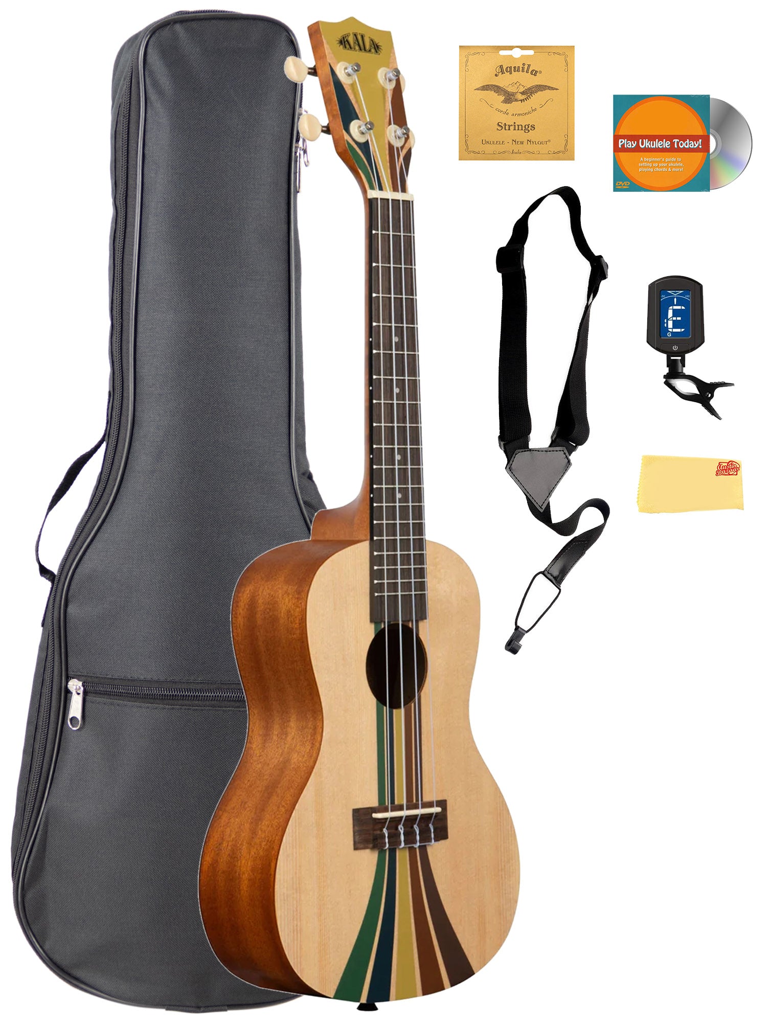 Kala KA-SURF-RIPTIDE Surf Riptide Concert Ukulele w/ Gig Bag