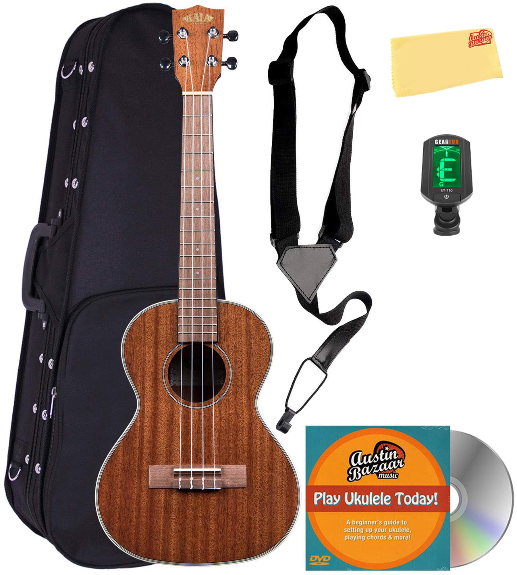 Kala KA-TG Gloss Mahogany Tenor Ukulele w/ Hard Case