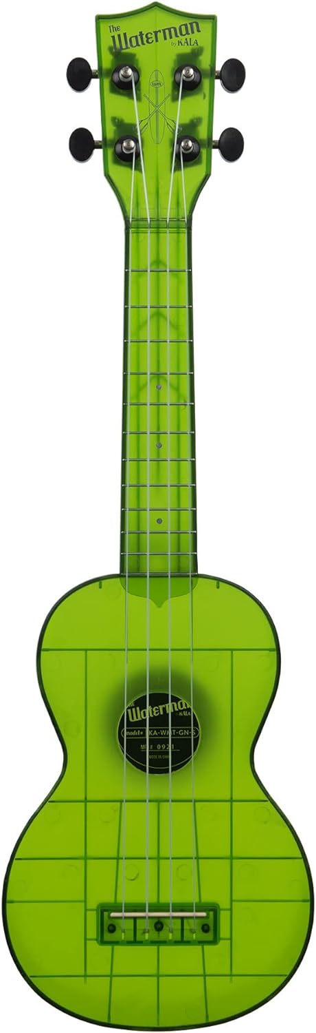 Kala KA-WMT-GN-S Soprano Waterman Sea Glass Ukulele - Jade Green