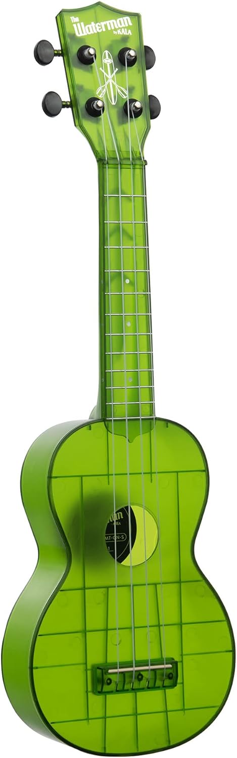 Kala KA-WMT-GN-S Soprano Waterman Sea Glass Ukulele - Jade Green