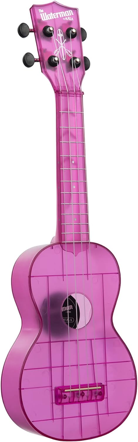 Kala KA-WMT-PL-S Soprano Waterman Sea Glass Ukulele - Amethyst Purple