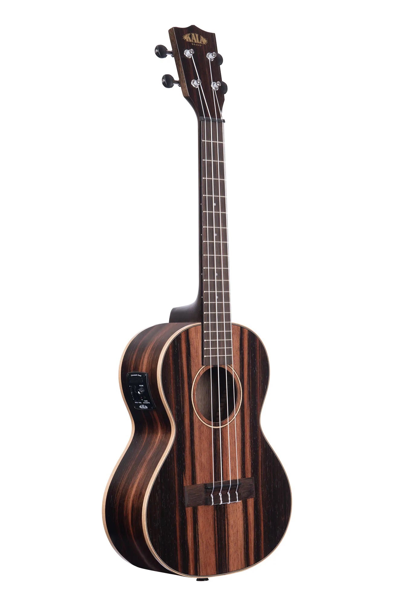 Kala KA-EBY-TE Striped Ebony Tenor Acoustic-Electric Ukulele
