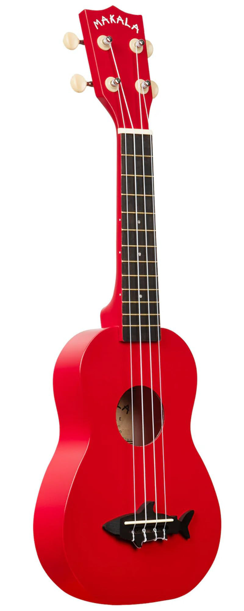 Kala MK-SS-RED Makala Shark Soprano Ukulele - Red Sea w/ Gig Bag