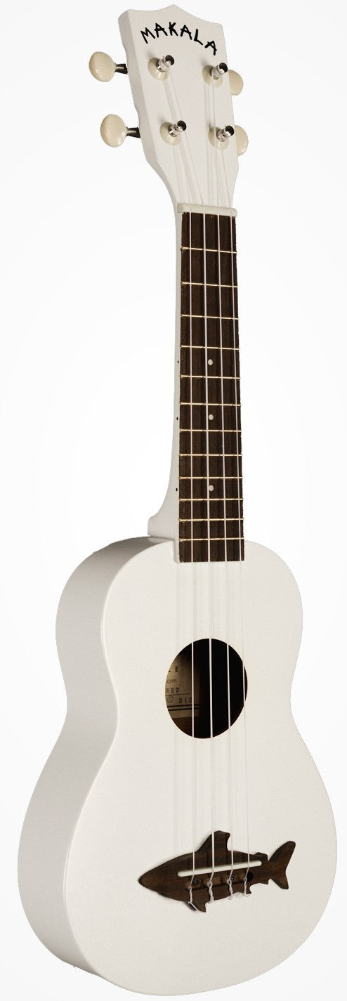 Kala MK-SS-WHT Makala Shark Soprano Ukulele - Great White