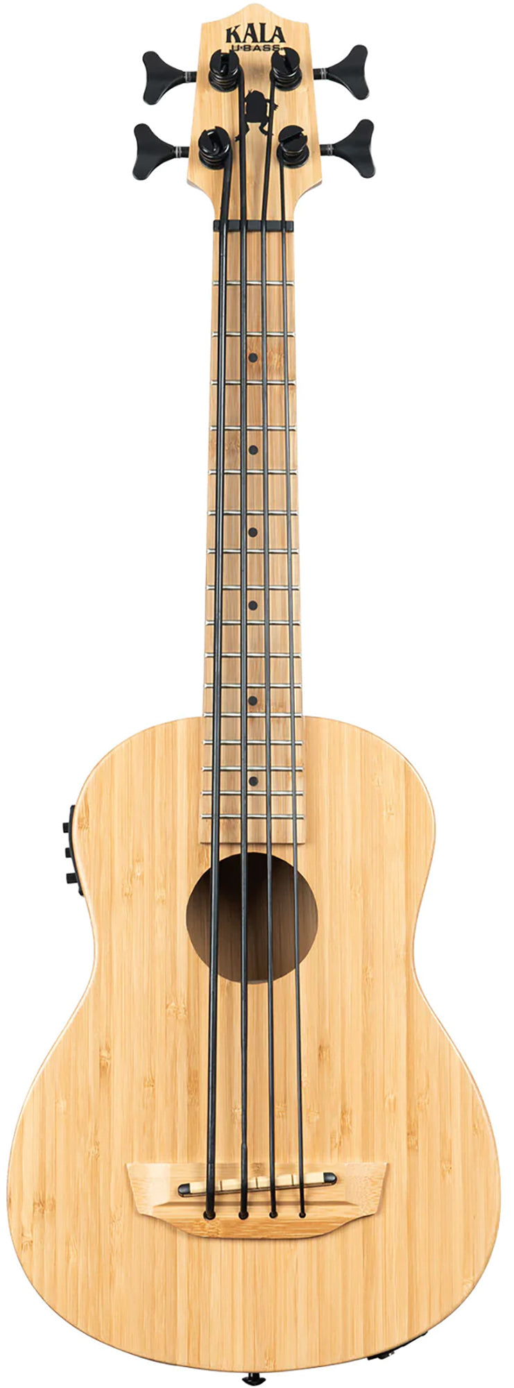 Kala UBASS-BMB-FS Bamboo Fretted Acoustic-Electric U-Bass w/ Hard Case