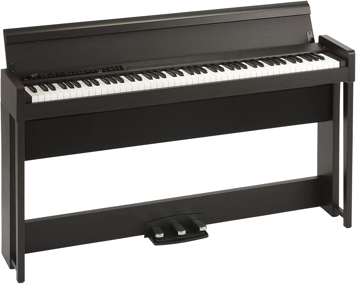 Korg C1 Digital Piano - Rosewood Brown