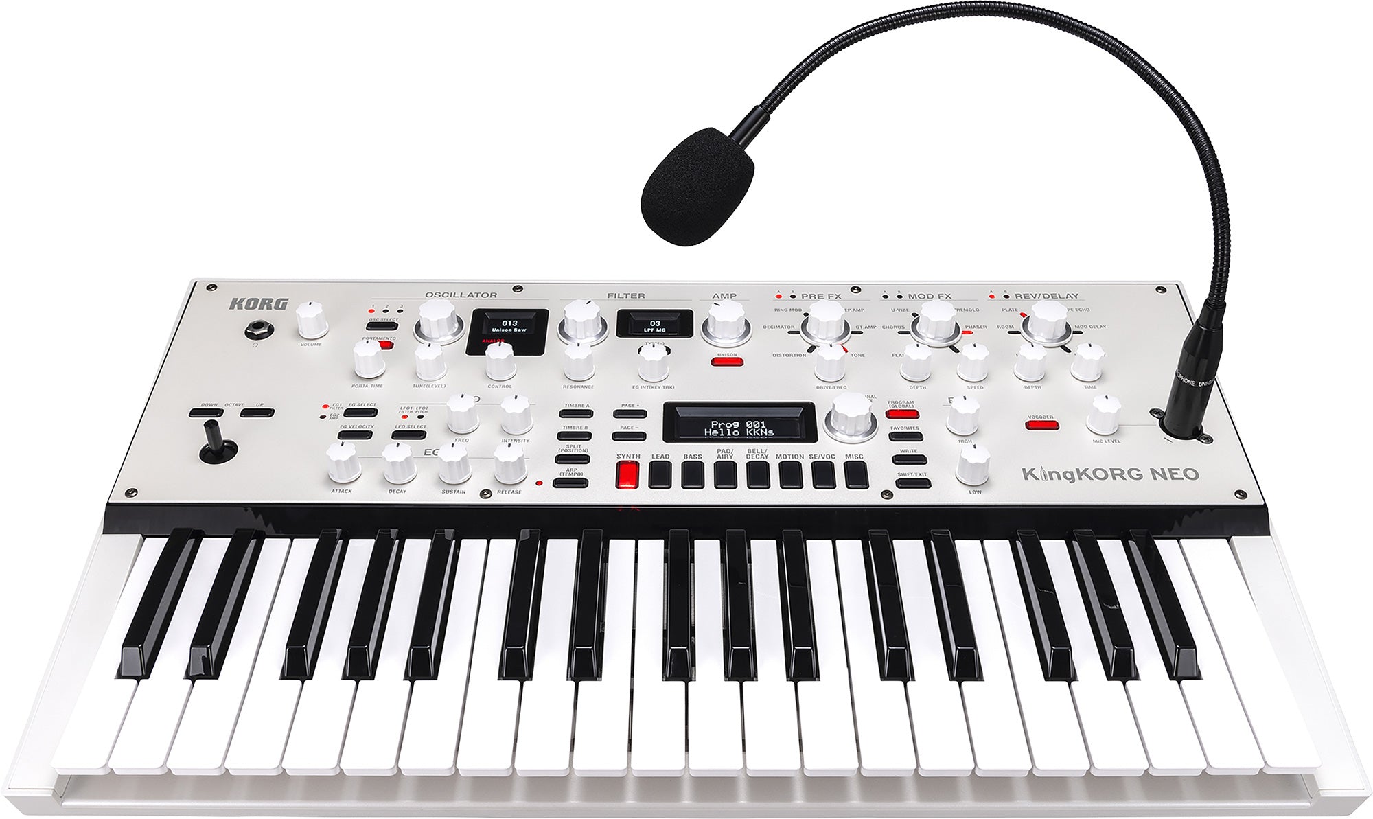 Korg KingKORG NEO 37-Key Virtual Analog Synthesizer w/ Sustain Pedal