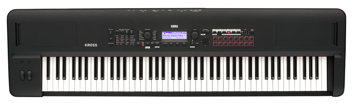 Korg Kross 2 88-Key Synthesizer Workstation - Matte Black w/ Adjustable Bench