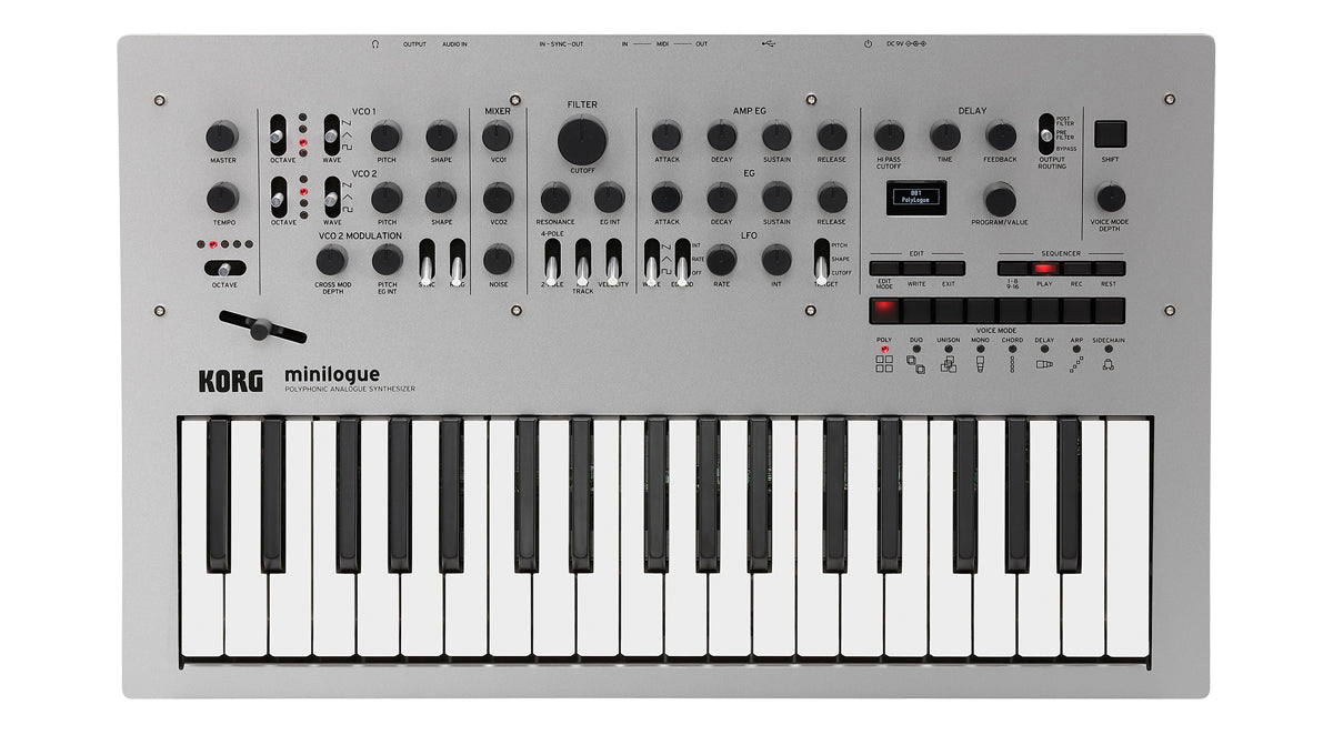 Korg Minilogue Polyphonic Analog Synthesizer w/ MIDI Cable