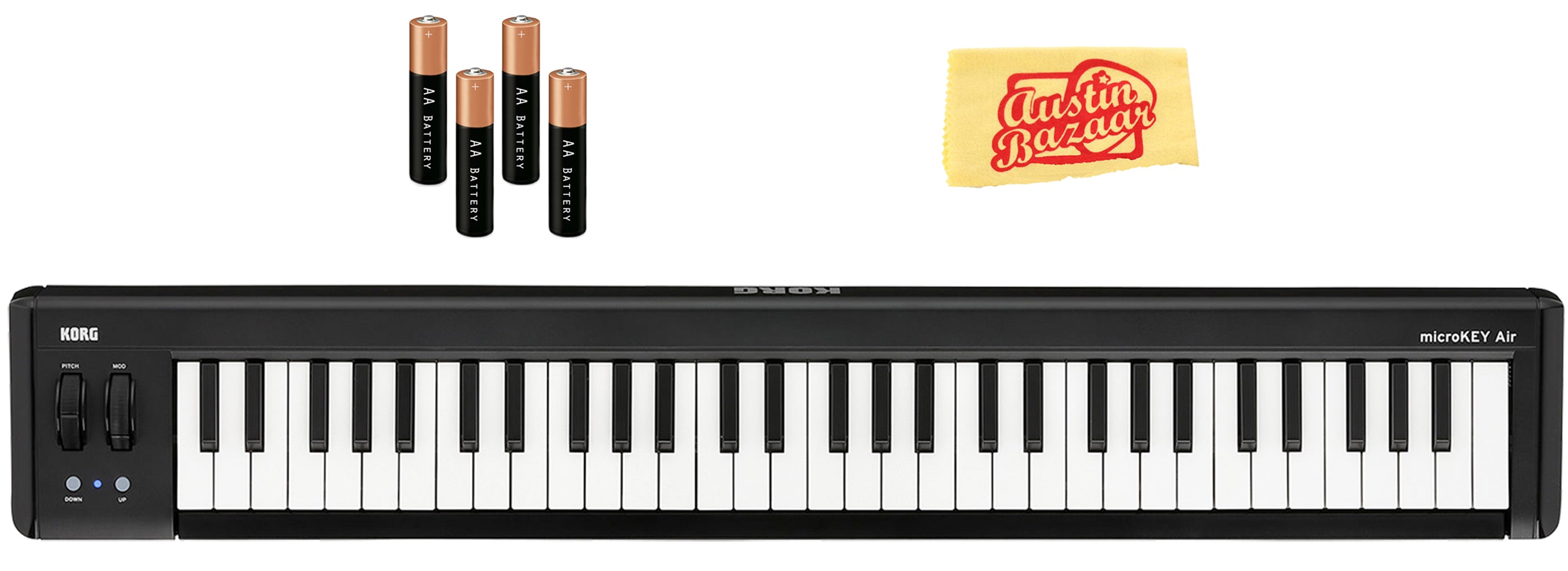 Korg microKEY Air 61-Key Wireless MIDI Controller w/ AA Batteries