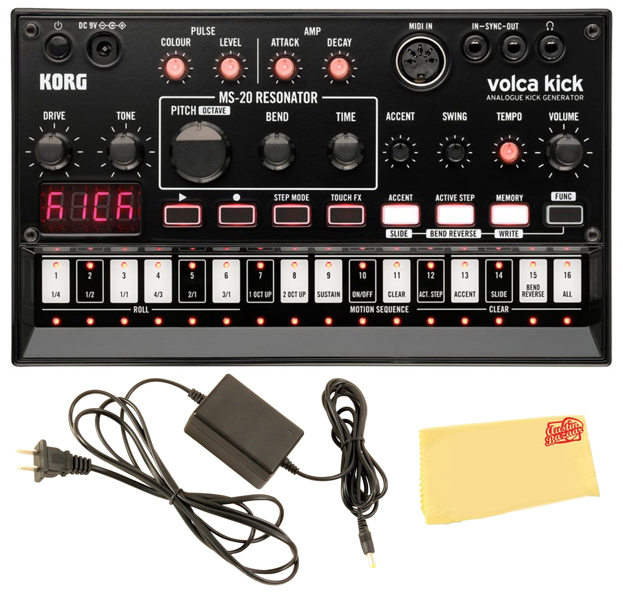 Korg Volca Kick Analogue Kick Generator w/ Power Supply