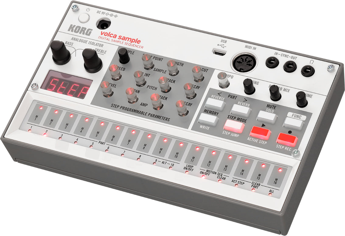 Korg Volca Sample Digital Sample Sequencer w/ Power Supply