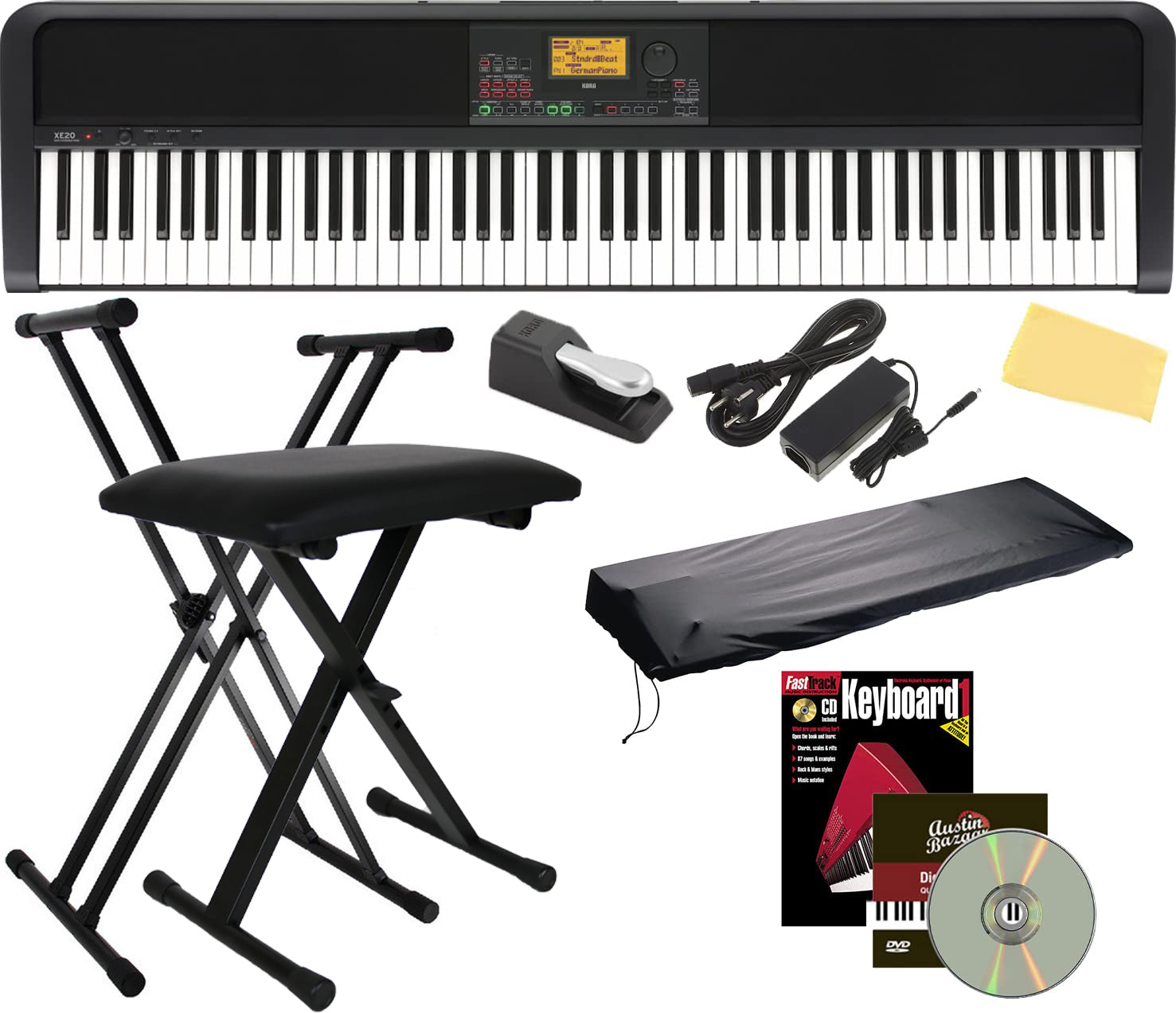 Korg XE20 Digital Ensemble Piano w/ Adjustable Stand