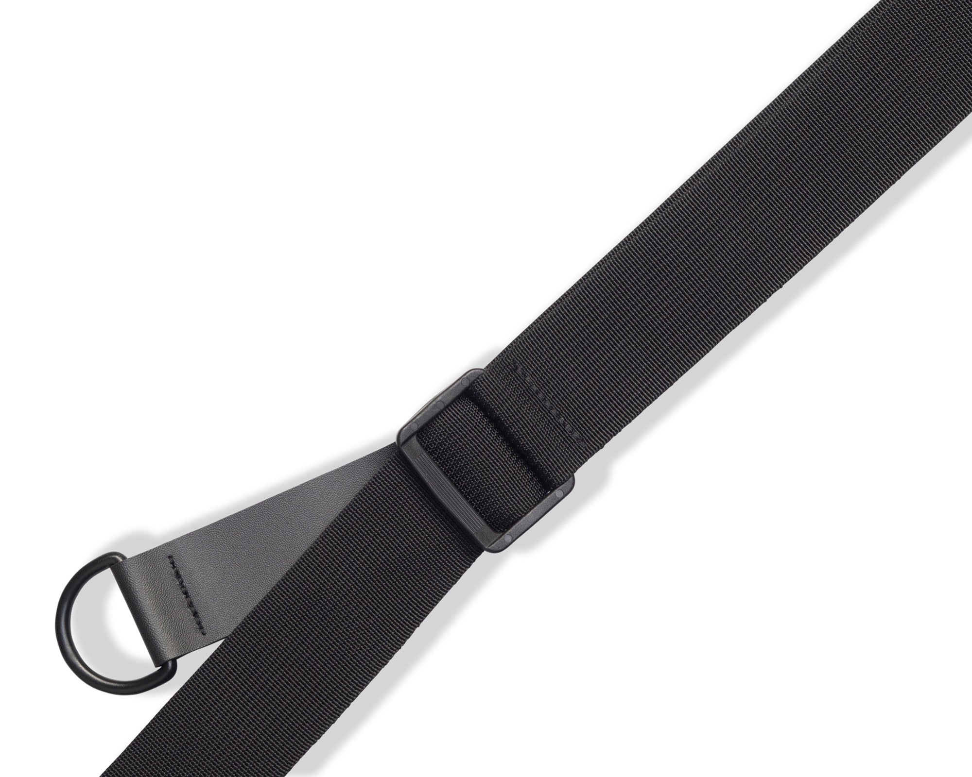 Levy's Leathers 3-Inch Ergonomic Garment Leather Guitar Strap with Suede Backing and Padding - Black