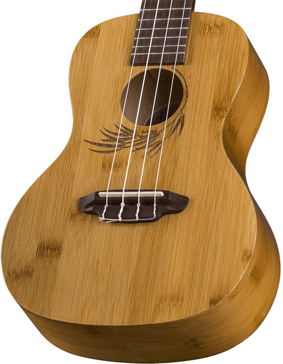 Luna Uke Bamboo Concert Ukulele w/ Gig Bag
