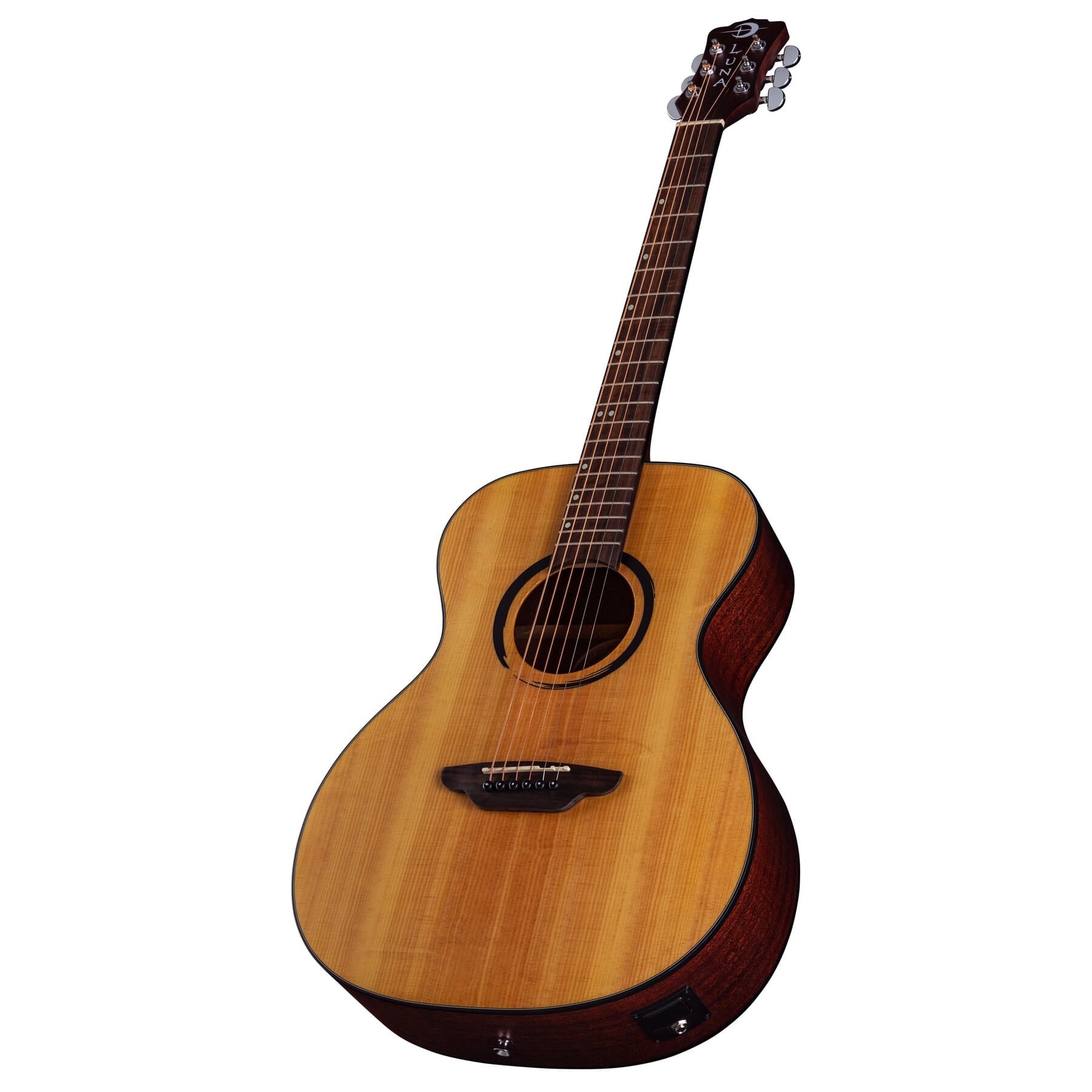 Luna Wabi Sabi Solid Top Folk Acoustic-Electric Guitar w/ Hard Case
