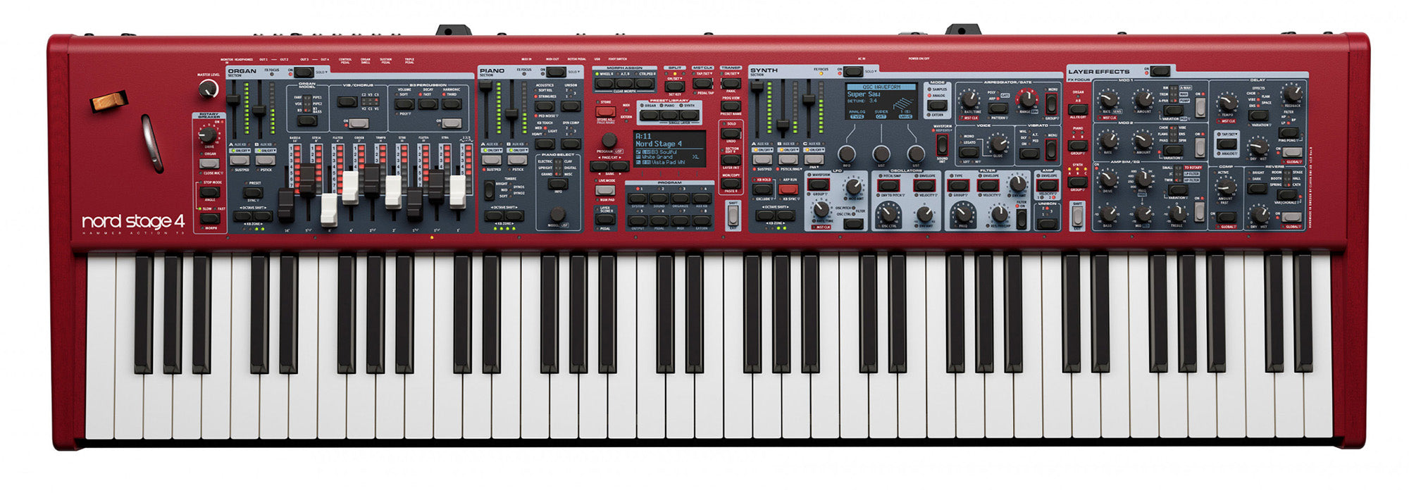 Nord Stage 4 HA73 Digital Piano w/ Adjustable Stand