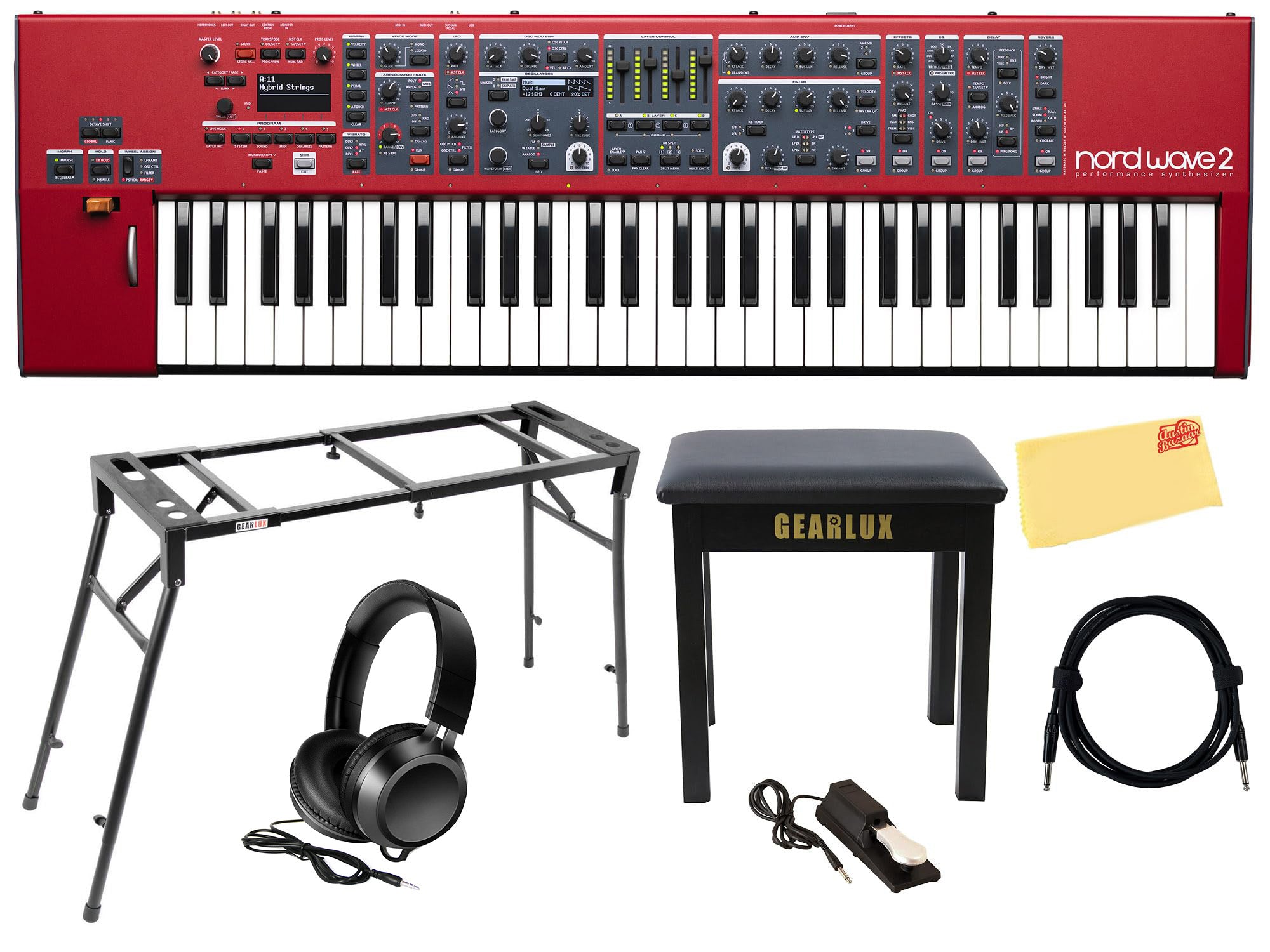 Nord Wave 2 61-Key Performance Synthesizer w/ Adjustable Stand