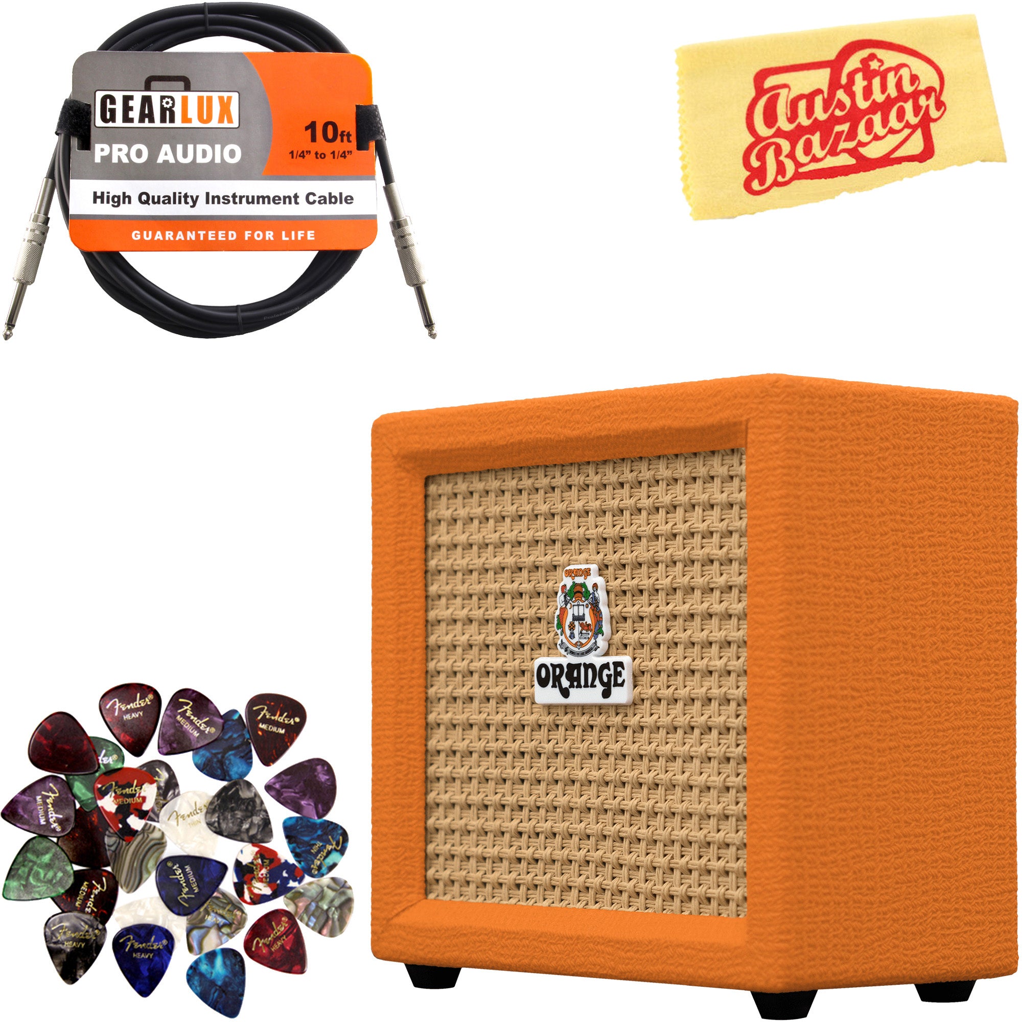 Orange Crush Mini Guitar Combo Amplifier w/ Instrument Cable