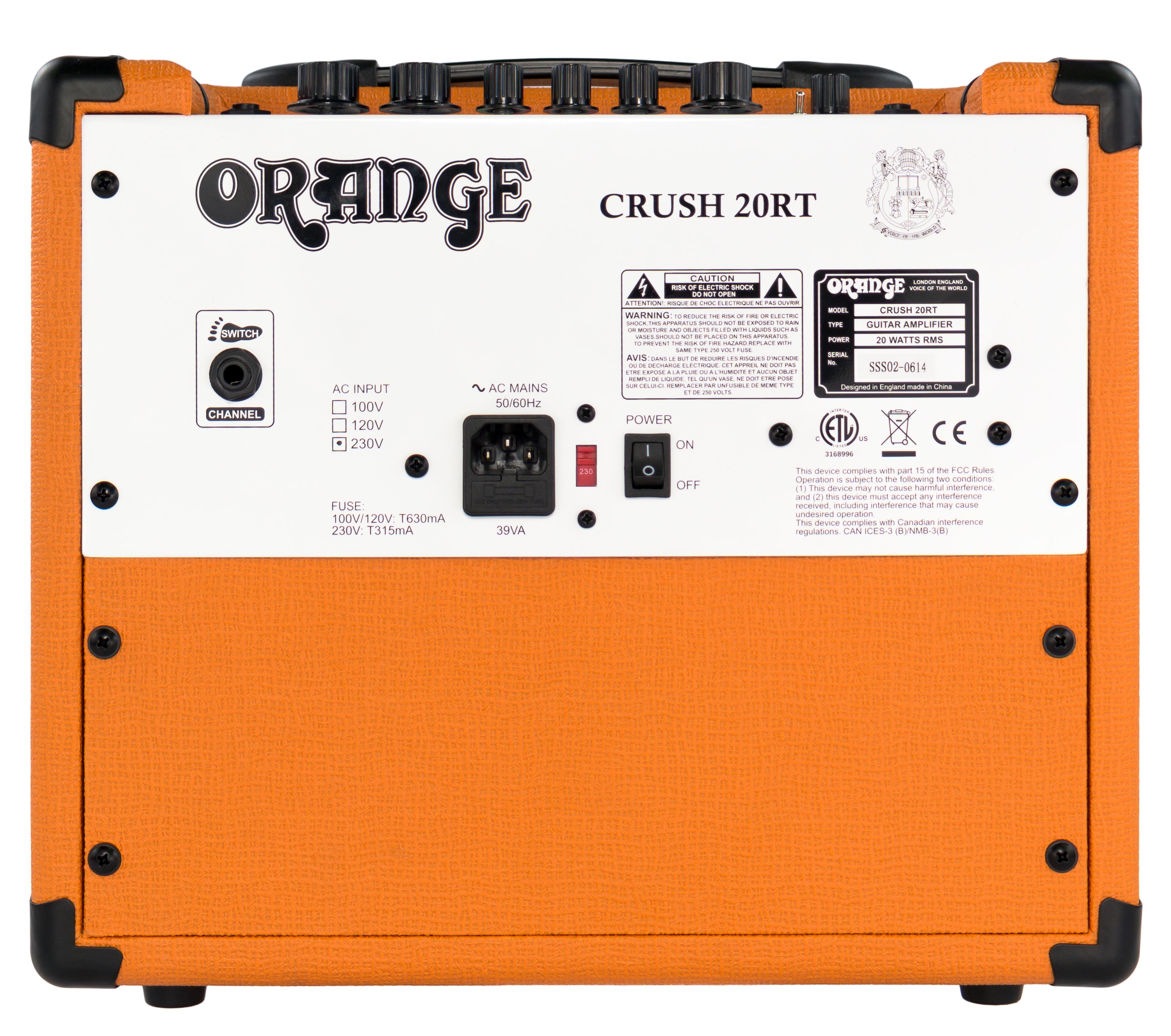 Orange Crush 20RT Guitar Combo Amplifier