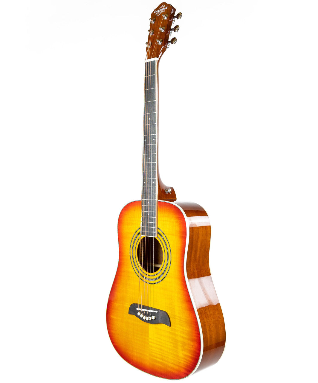 Oscar Schmidt OG5 3/4-Size Kids Acoustic Guitar - Flame Yellow Sunburst w/ Gig Bag